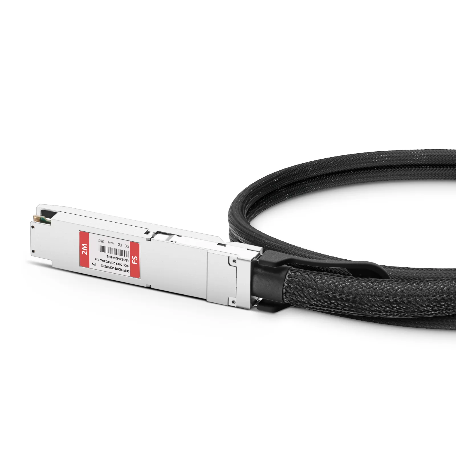 2m (7ft) 800G OSFP Finned Top to 2 x 400G OSFP Flat Top Passive