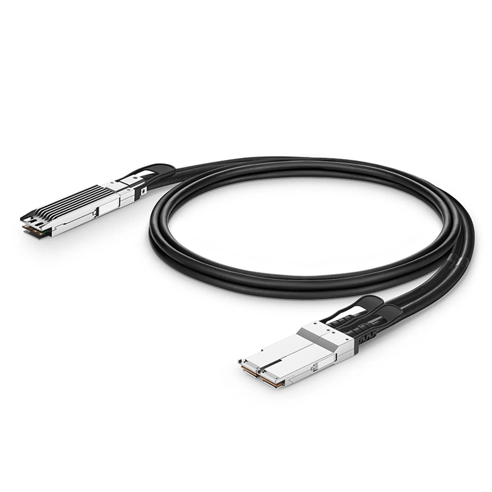 1m (3ft) 800G OSFP Finned Top to 2 x 400G QSFP112 Passive Direct Attach ...