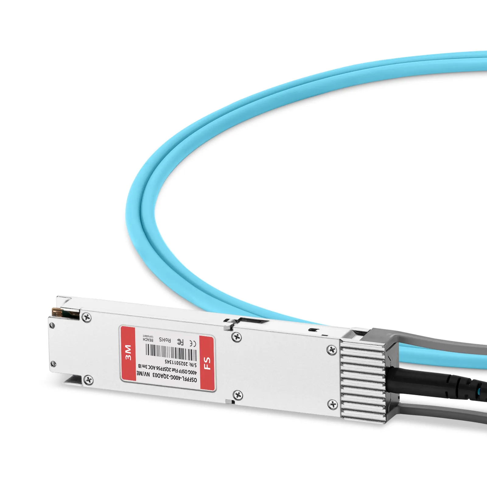 3m (10ft) NVIDIA/Mellanox MFA7U10-H003-FLT Compatible 400G OSFP