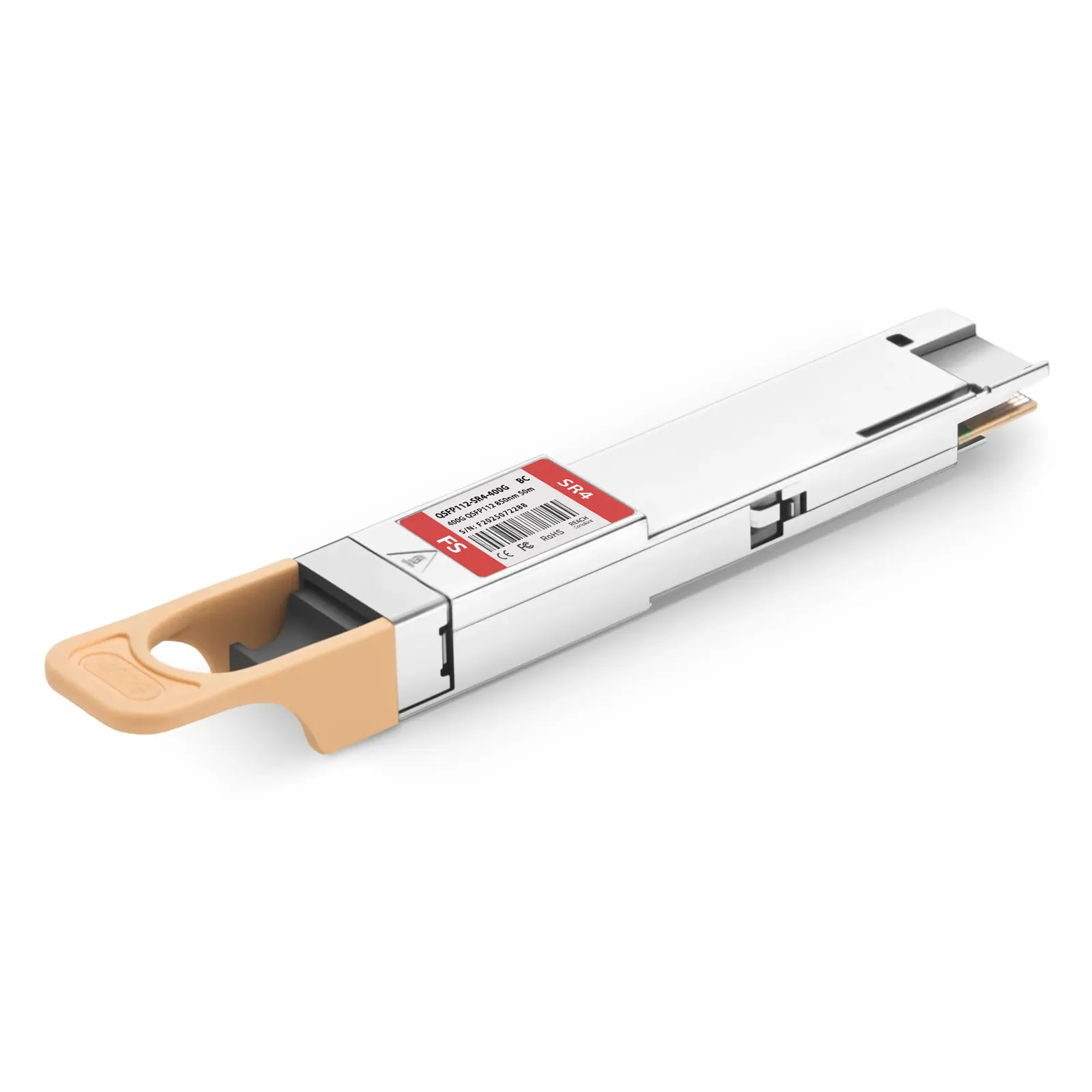 Broadcom Compatible 400GBASE-SR4 QSFP112 PAM4 850nm 50m DOM MPO-12/APC ...