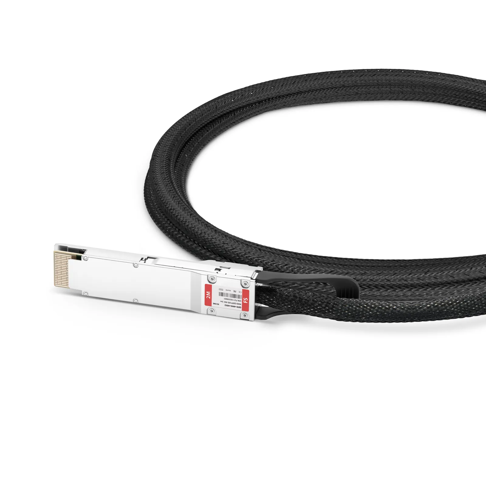 NVIDIA/Mellanox対応、2m(7ft) 400G QSFP-DD 8 x 50G PAM4イーサネット
