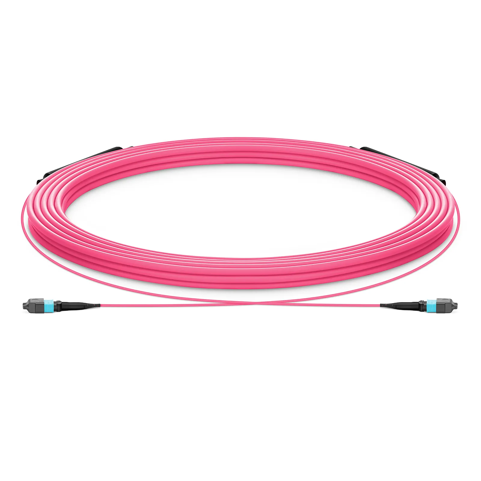 Customized MTP&reg;-12 Armored Trunk Cable, 12-144 Fibers, Multimode (OM4), 0.20dB Max, Double Jacket