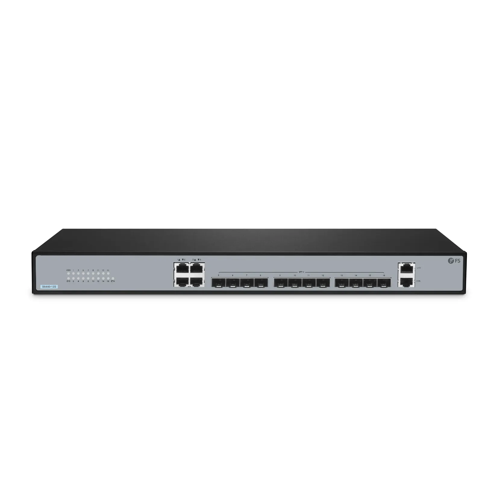 S5440-12S, 12-Port Ethernet L3 Managed Switch, 12 x 10Gb SFP+, with 4 x Gigabit RJ45, PicOS®, Support MLAG