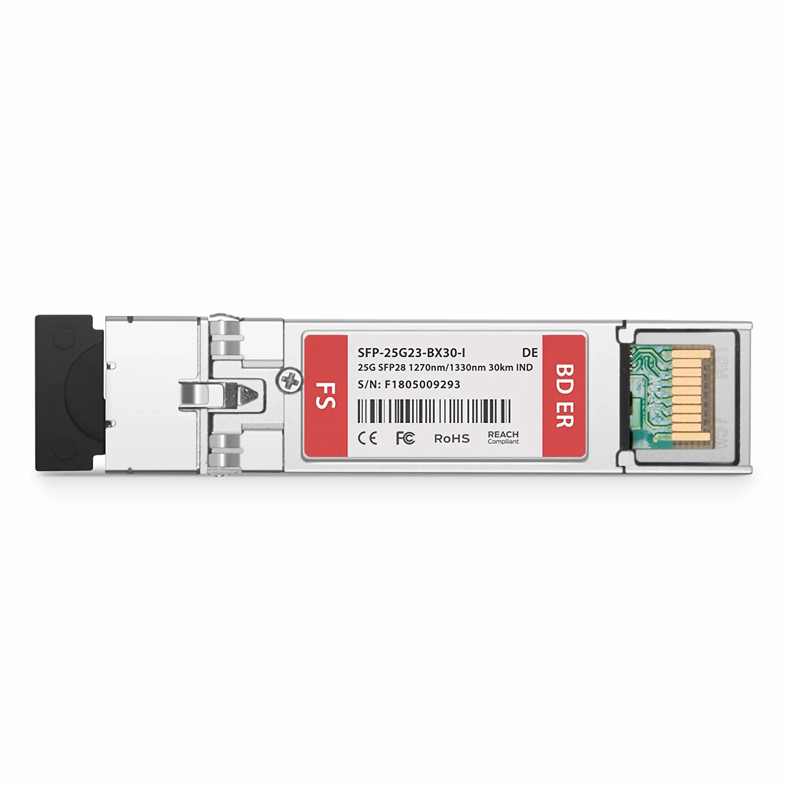 産業用 Dell互換 25GBASE-U SFP28 BiDi光トランシーバーモジュール