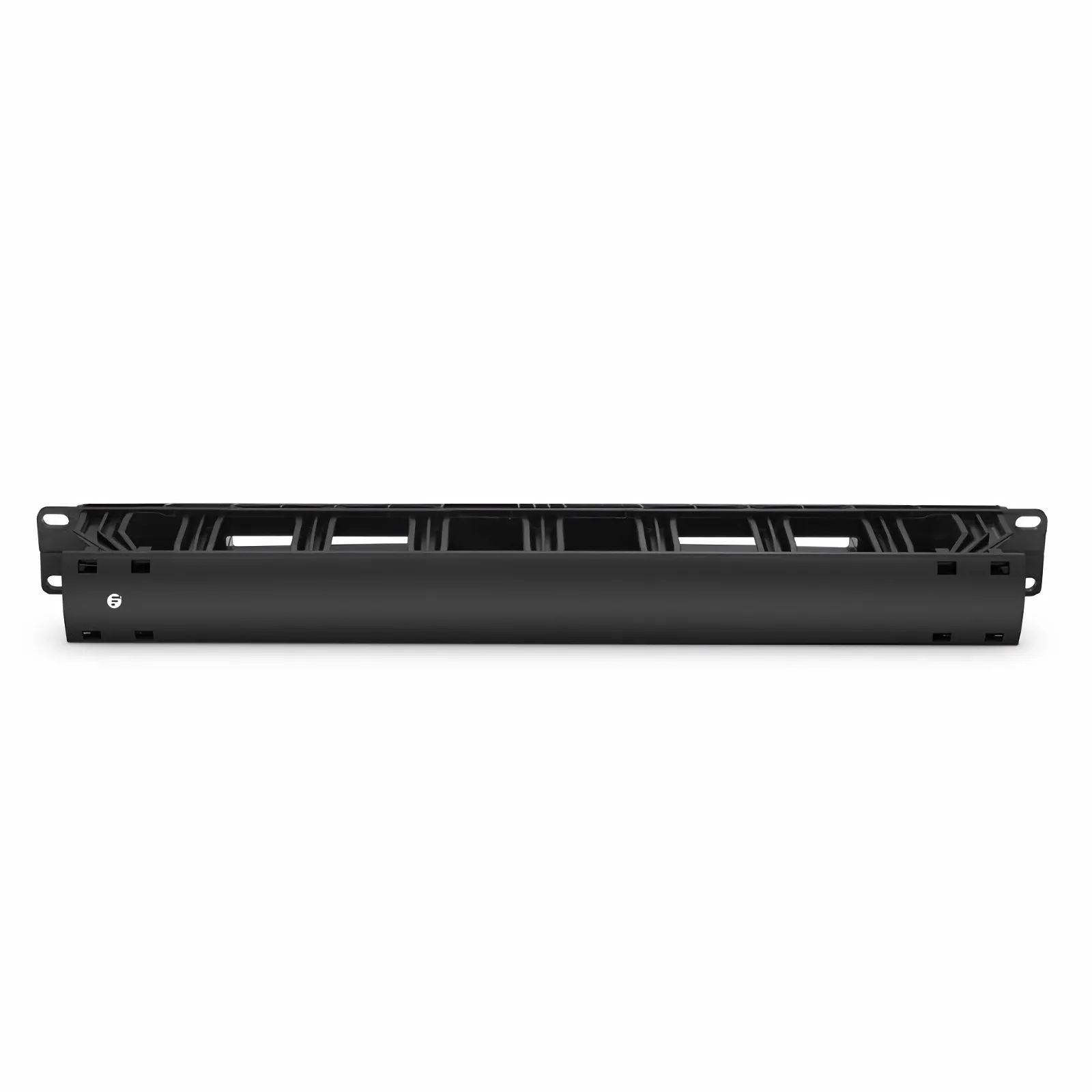 Horizontal Single Sided Manager, 1RU, Finger Duct with Cover, 2.42 in. Depth