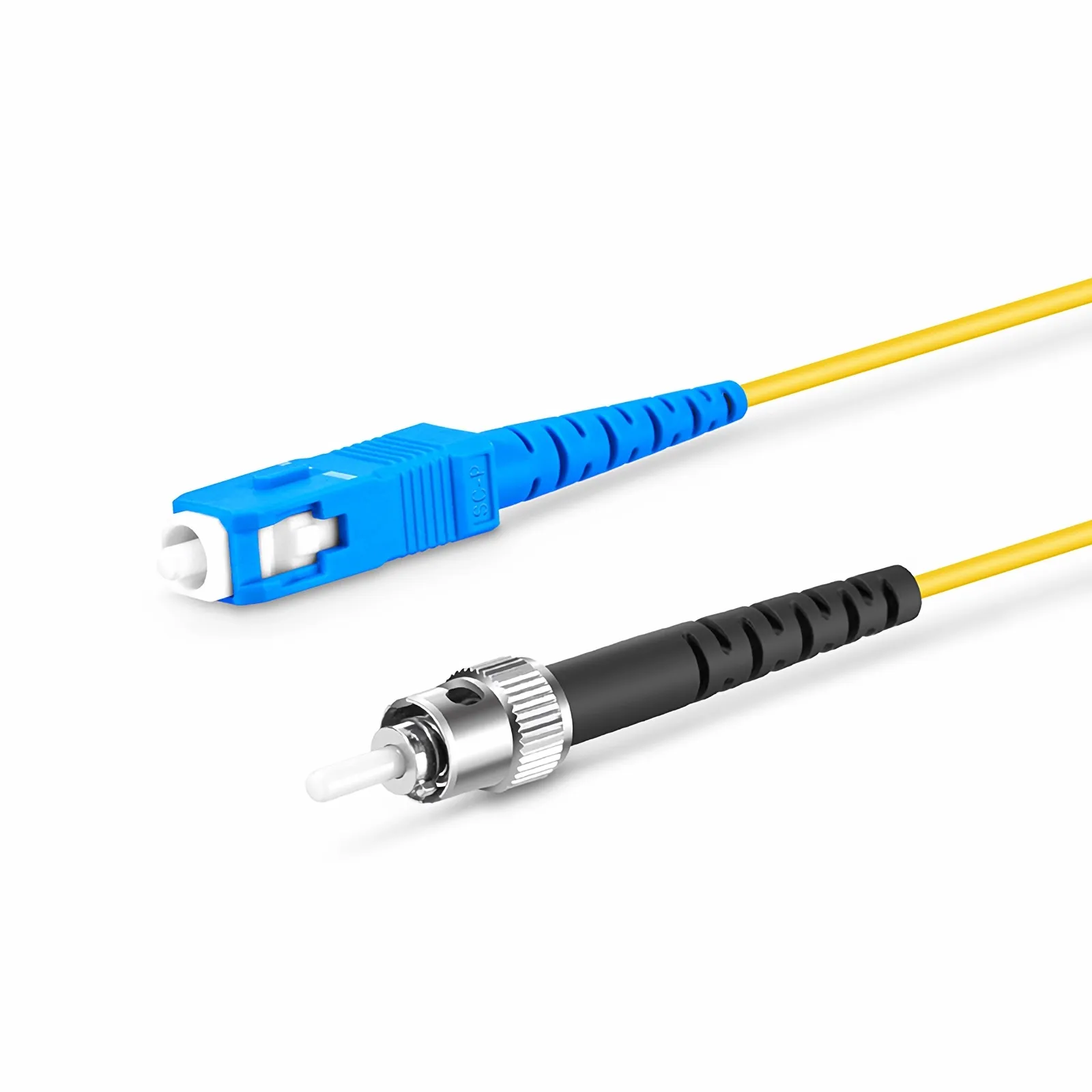 5m SC APC to ST UPC Simplex OS2 Single Mode PVC (OFNR) 1.6mm Tight ...