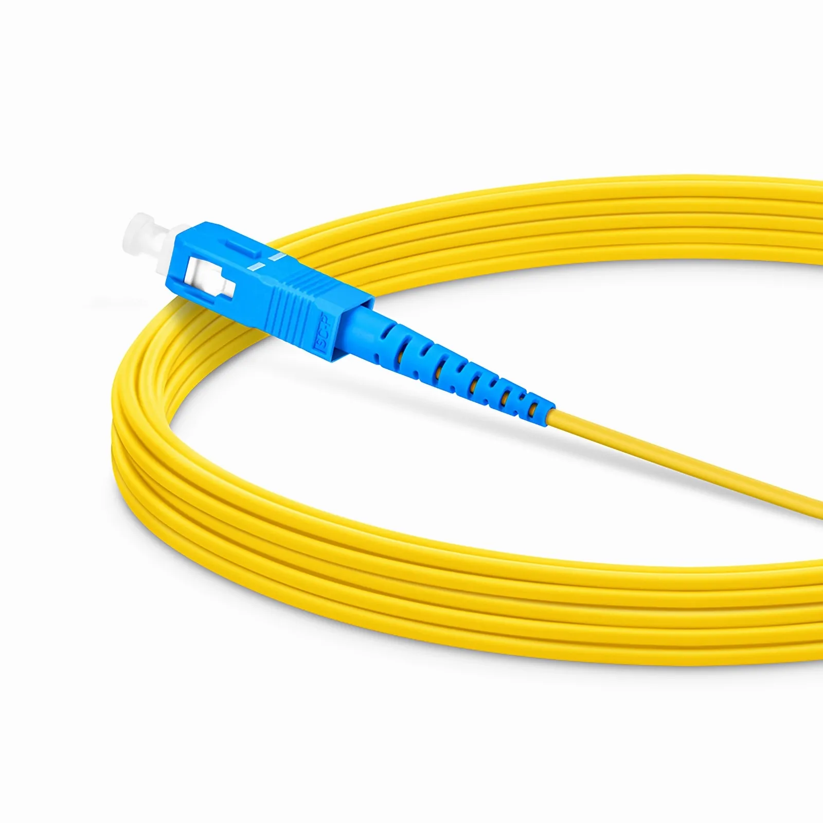 5m SC APC to ST UPC Simplex OS2 Single Mode PVC (OFNR) 1.6mm Tight ...