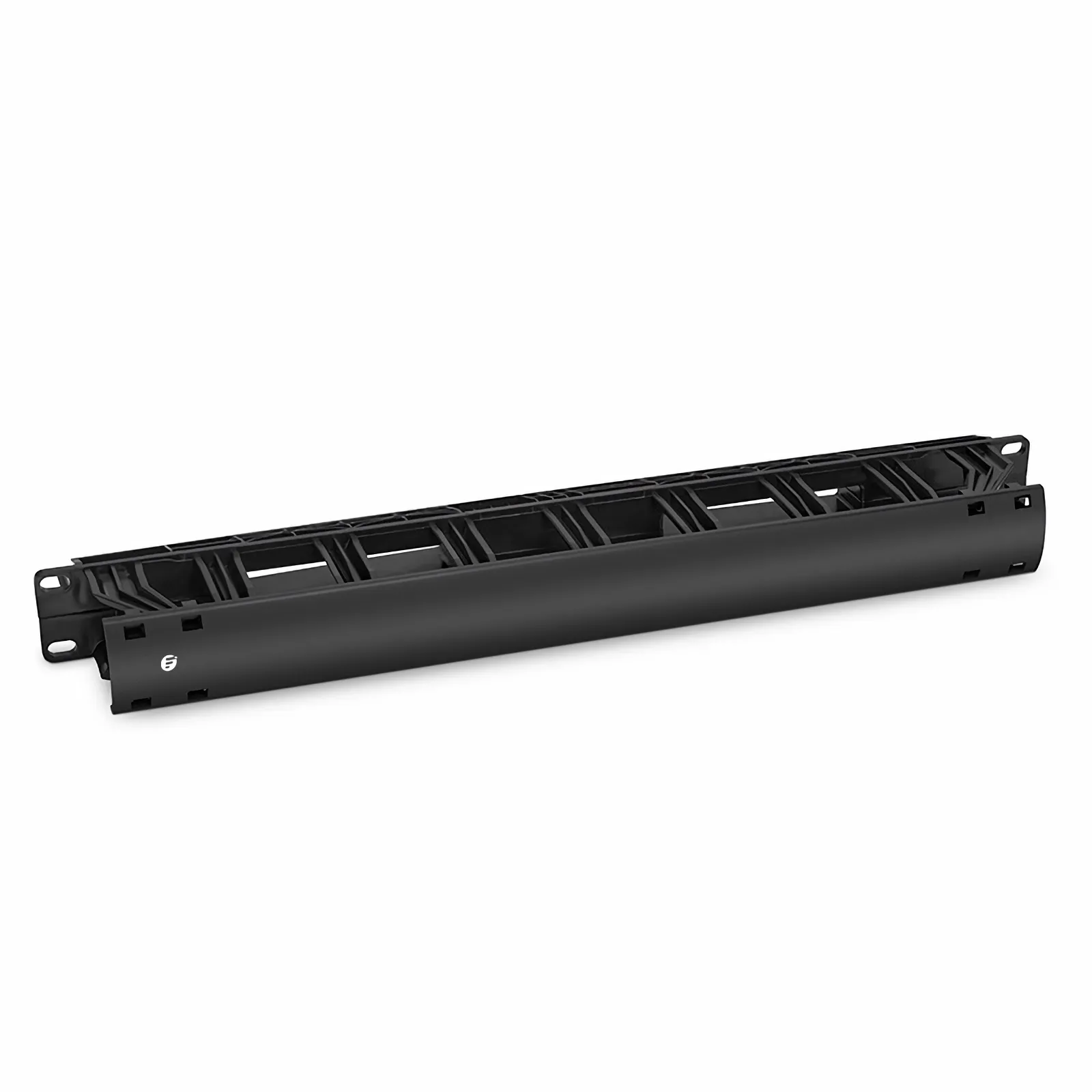 Horizontal Single Sided Manager, 1RU, Finger Duct with Cover, 2.42 in. Depth