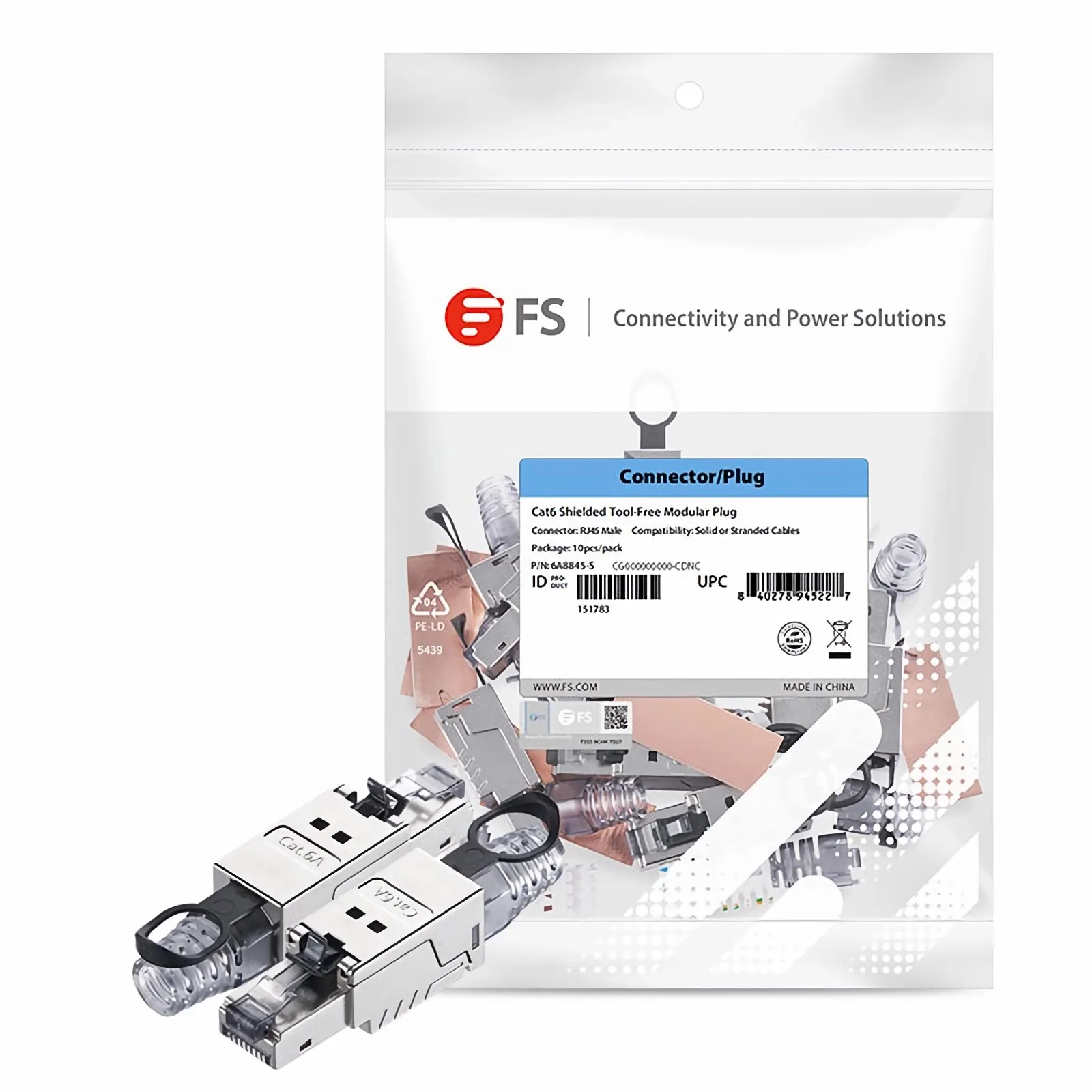 その他 UUUt Cat5e/Cat6/Cat6a RJ45プルタブ付きフィールドタームモジュラー
