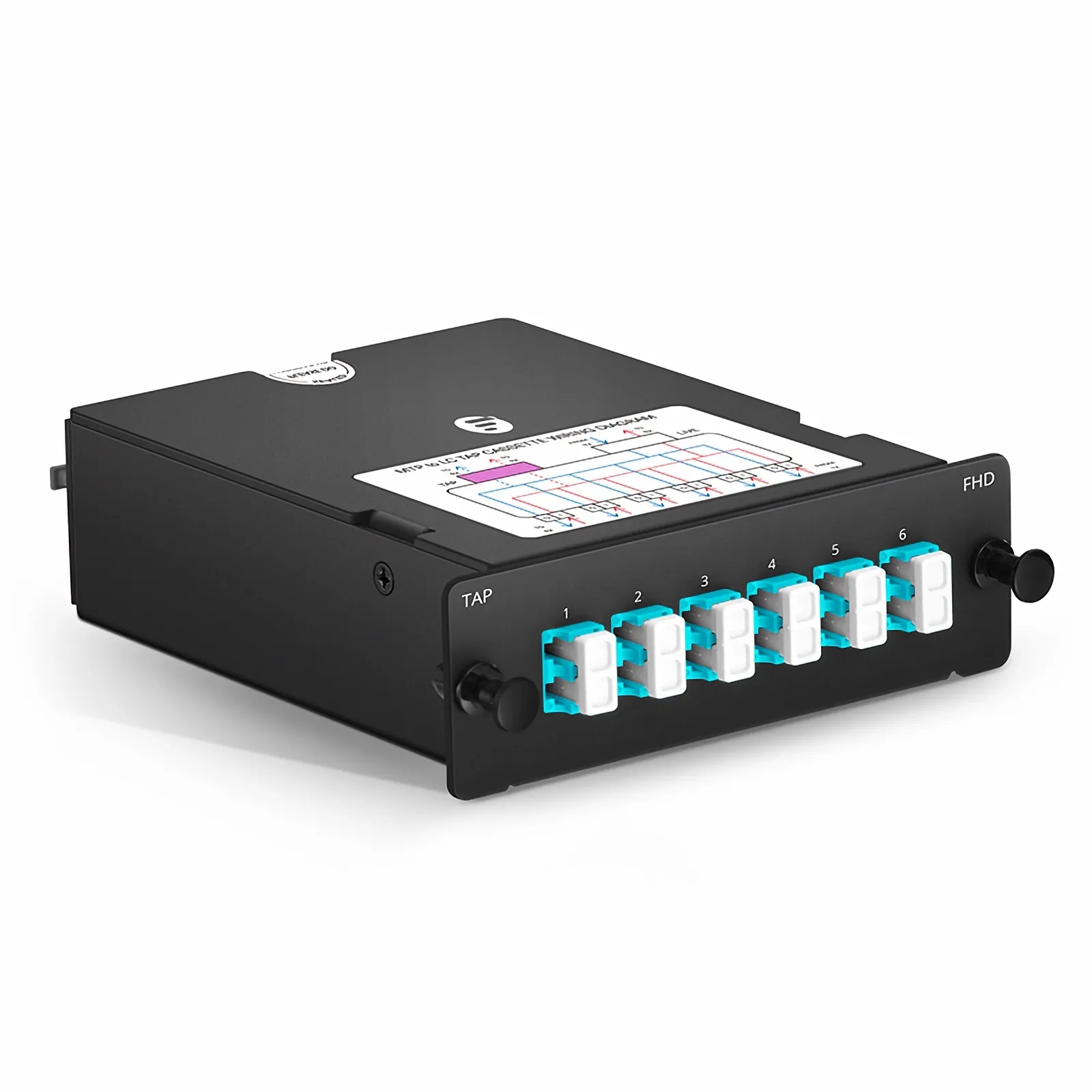 Customized FHD® MTP®-LC TAP Cassette, OM4 Multimode