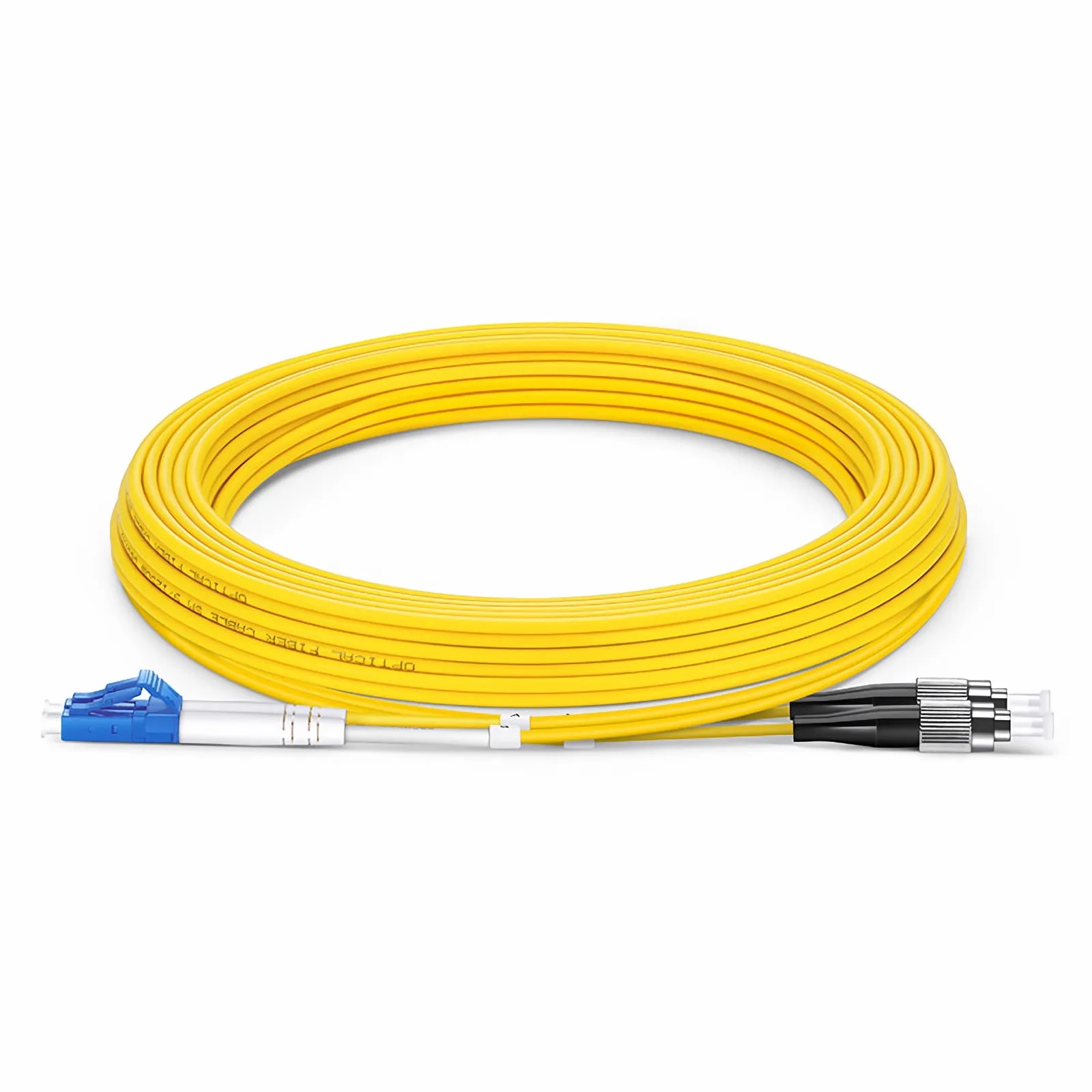 5m(16ft) LC UPCデュプレックス - FC UPC ファイバーパッチケーブル（2