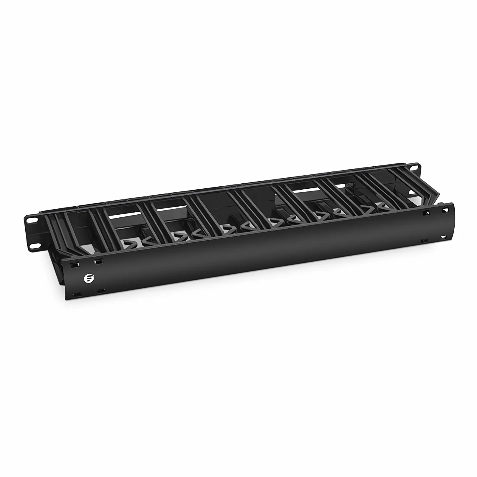 Horizontal Single Sided Manager, 1RU, Finger Duct with Cover, 5.01 in. Depth