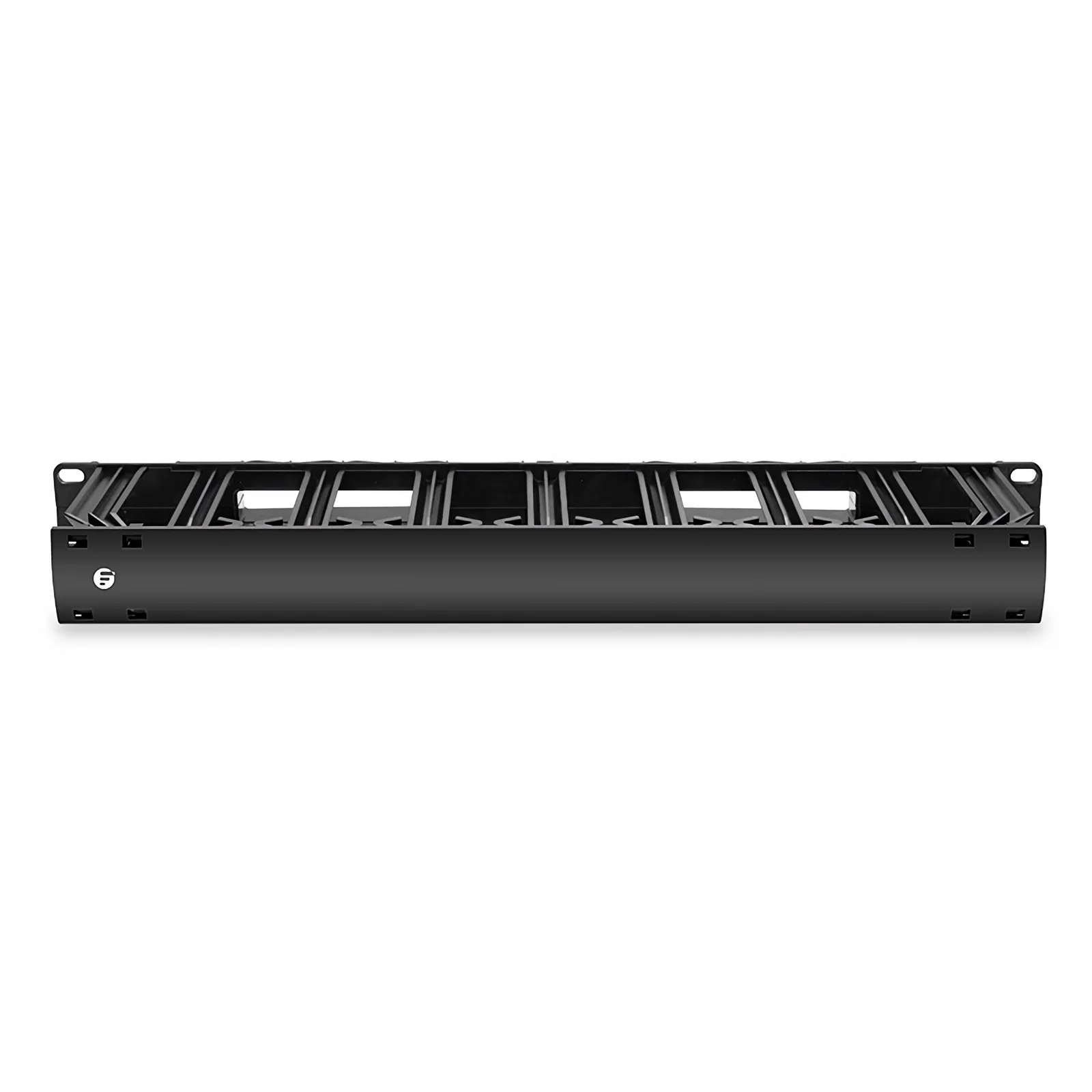 Horizontal Single Sided Manager, 1RU, Finger Duct with Cover, 5.01 in. Depth