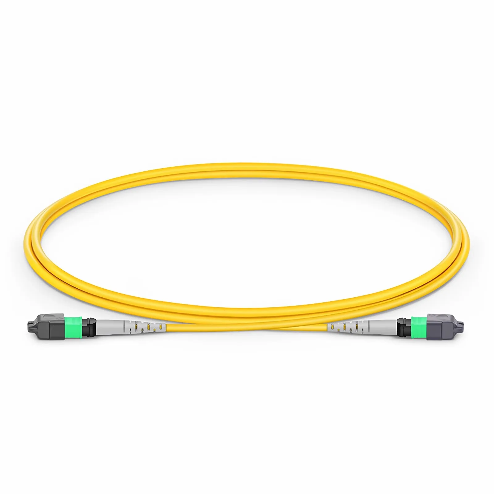 1m (3ft) MTP&reg; Jumper, MTP&reg;-8 APC (Female) to MTP&reg;-8 APC (Female), 8 Fibers, Single Mode (OS2), Plenum (OFNP), 0.35dB Max, Type B