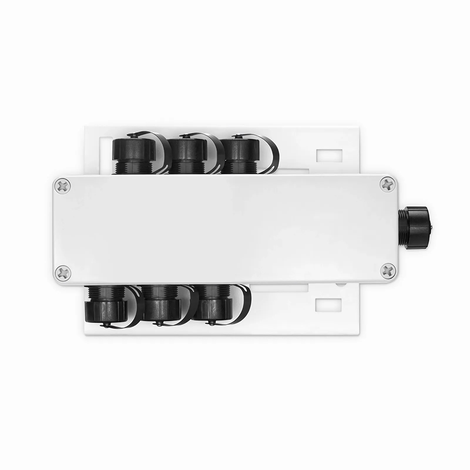 FTTA Waterproof MTP-12 to 6 x LC Duplex OS2 Fiber Optical Distribution Box with Pole Mounting Brackets