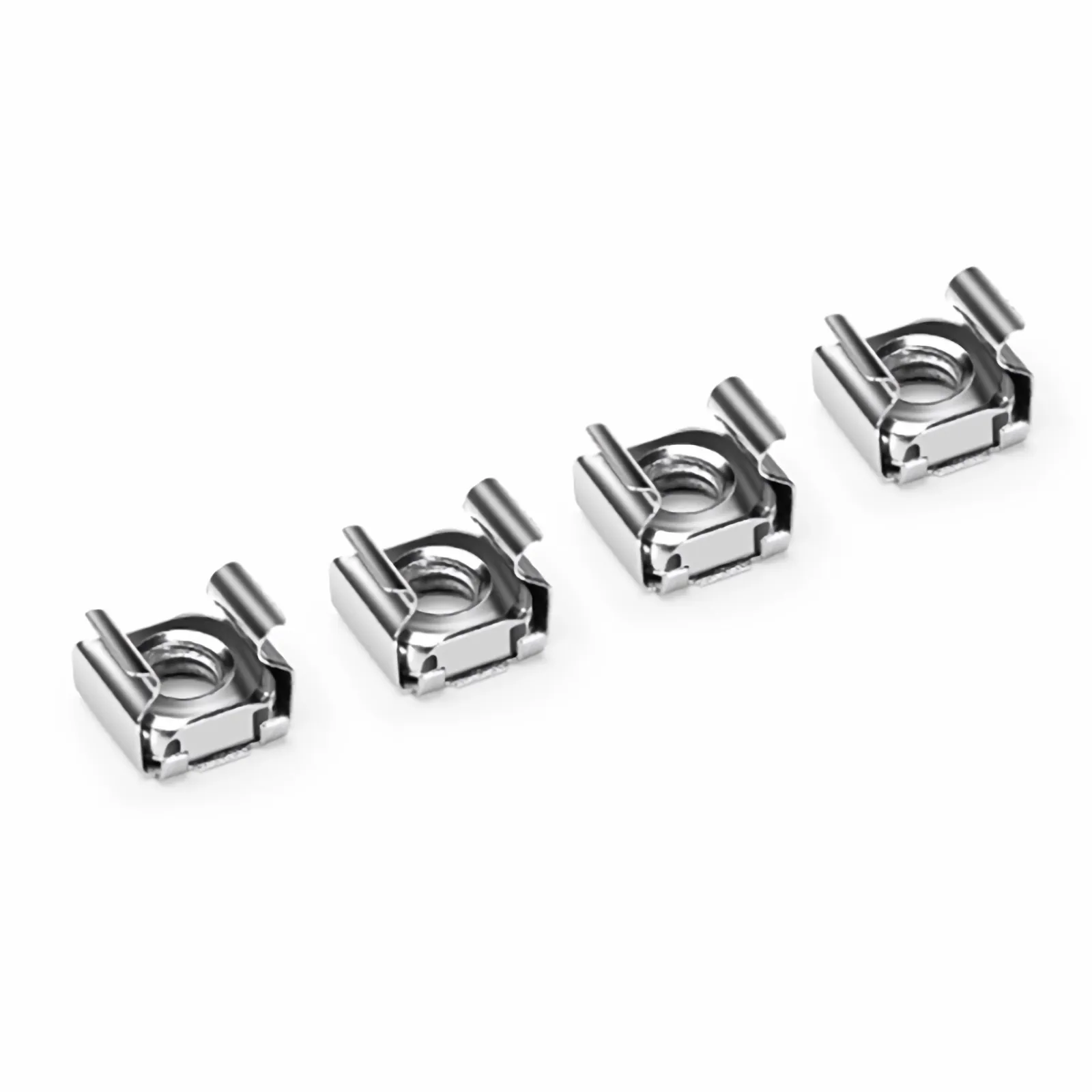 M6×20mm Screw and Nut, Nickel-plated, Silver, 50pcs/Pack - FS.com
