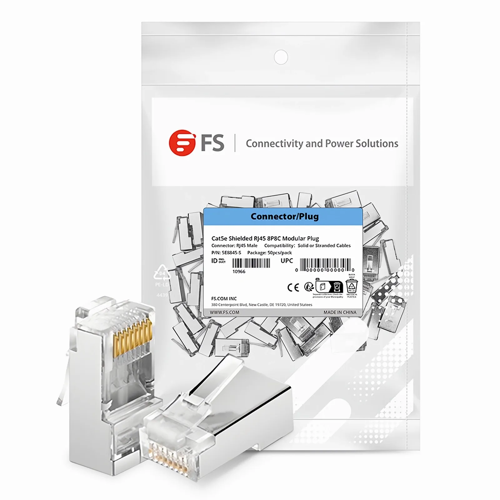 Cat5e RJ45 標準モジュラープラグ シールド付きネットワーク