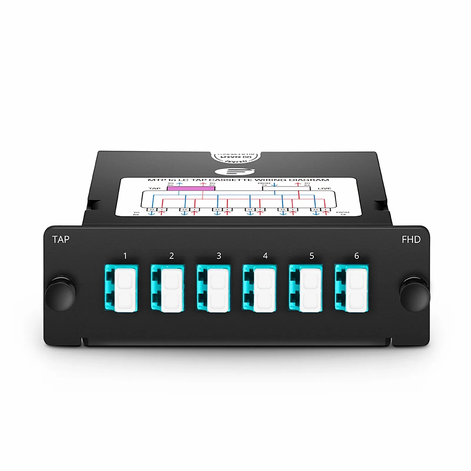 Customized FHD® MTP®-LC TAP Cassette, OM4 Multimode