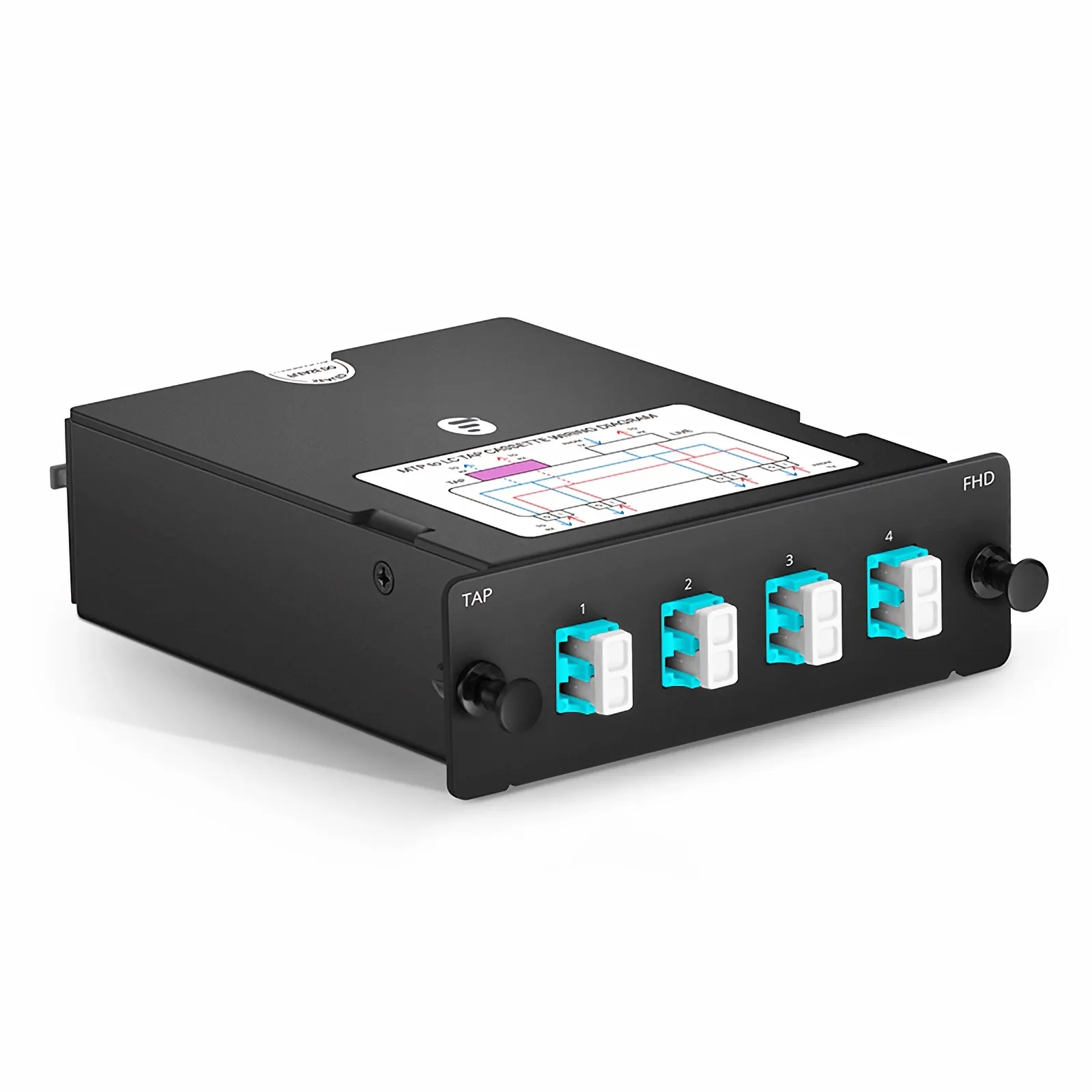 Customized FHD® MTP®-LC TAP Cassette, OM4 Multimode