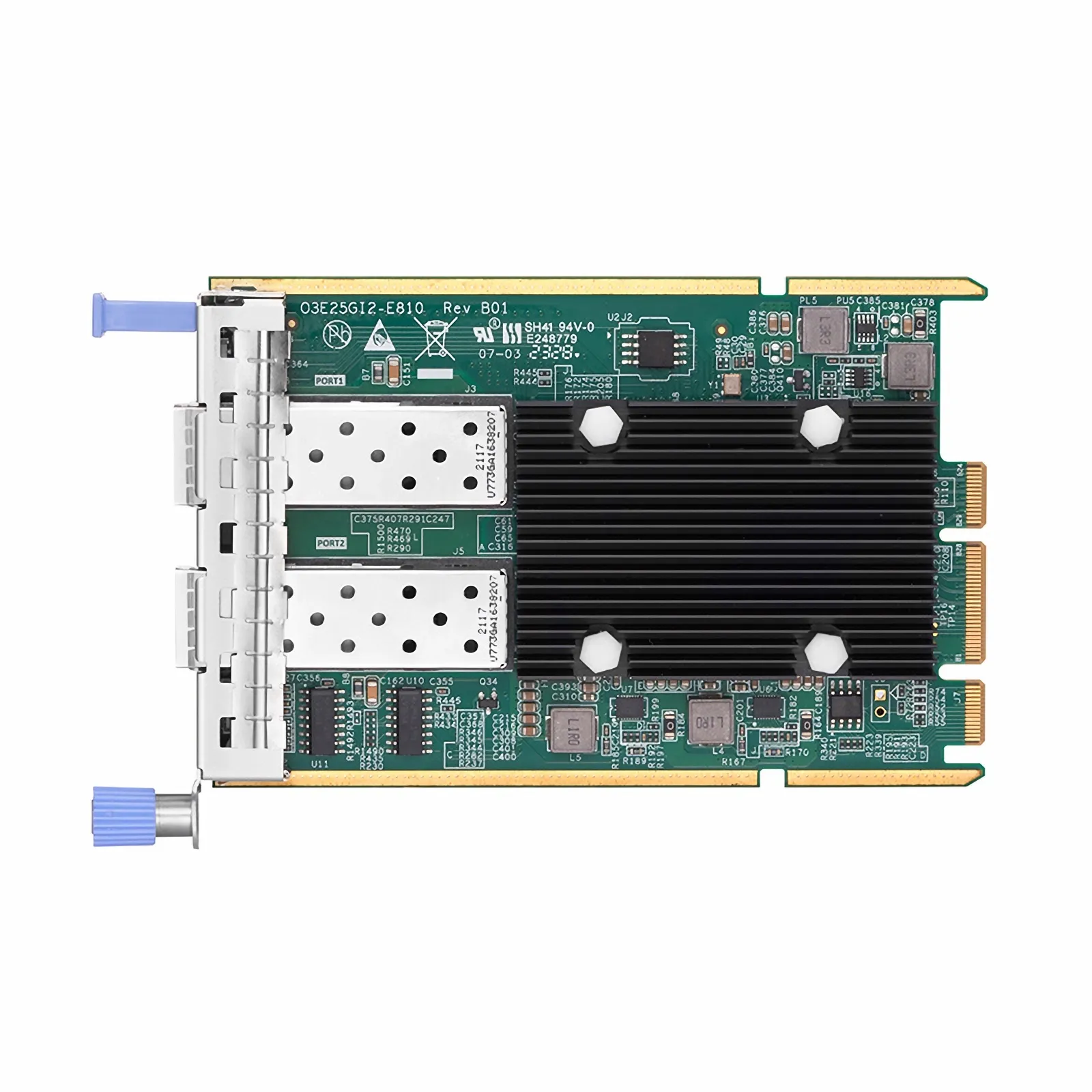Intel E810-XXVAM2 Based Ethernet Network Interface Card, 25GDual-Port  SFP28, OCP 3.0, PCIe 4.0 x 8 , Comparable to IntelE810-XXVDA2 OCP 3.0,  Thumbscrew (Pull-tab) Bracket - FS.com Singapore