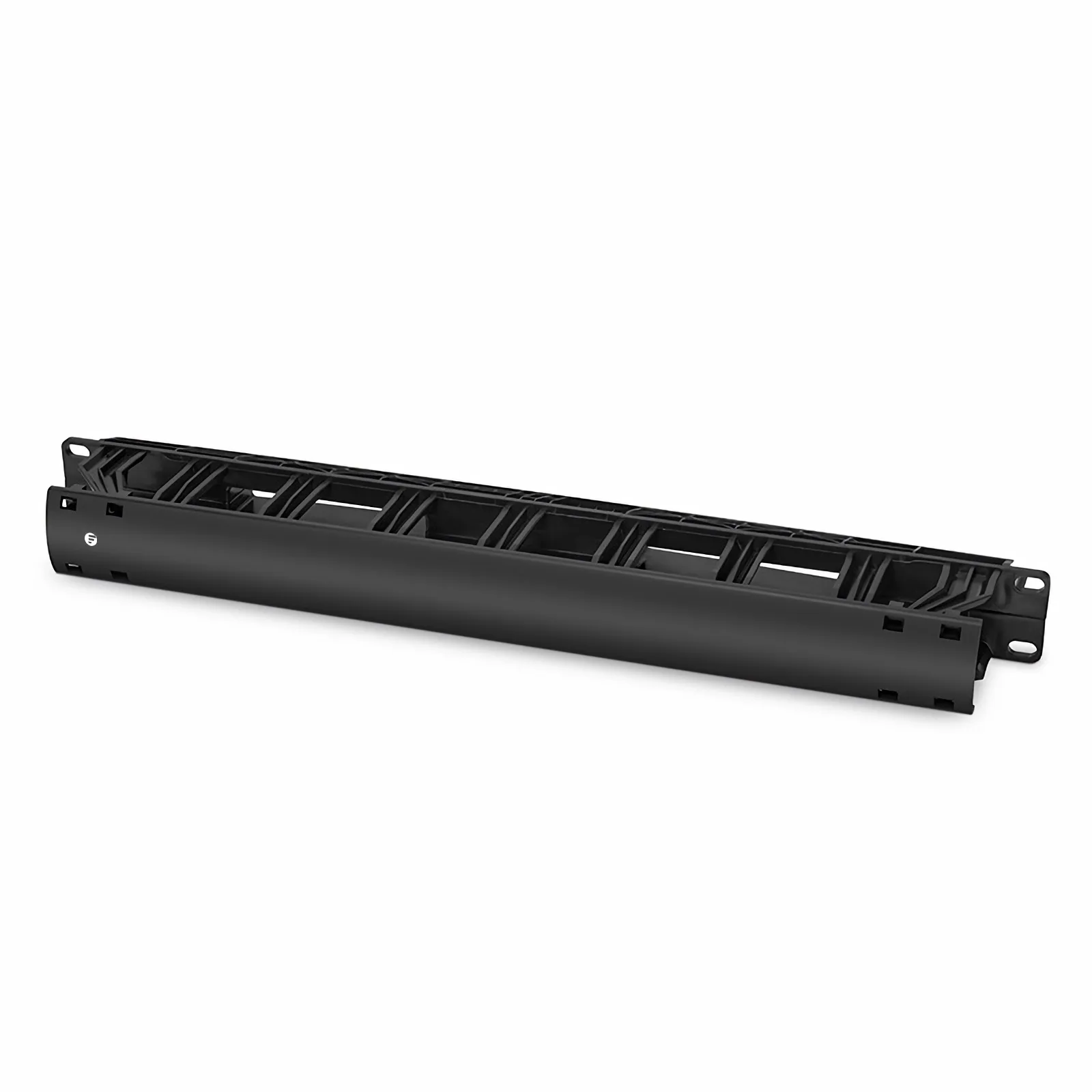 Horizontal Single Sided Manager, 1RU, Finger Duct with Cover, 2.42 in. Depth