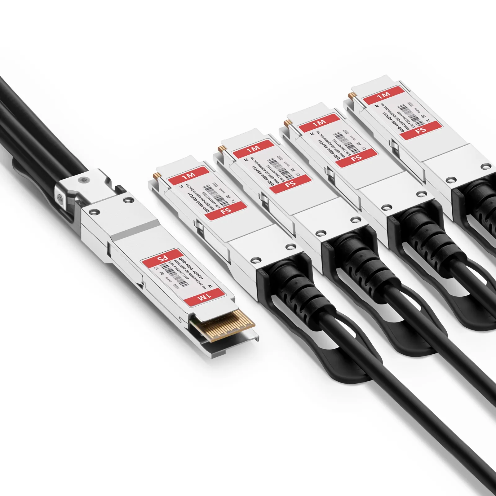 Customized 400G QSFP-DD to 4 x 100G QSFP56 Passive Copper Breakout Cable