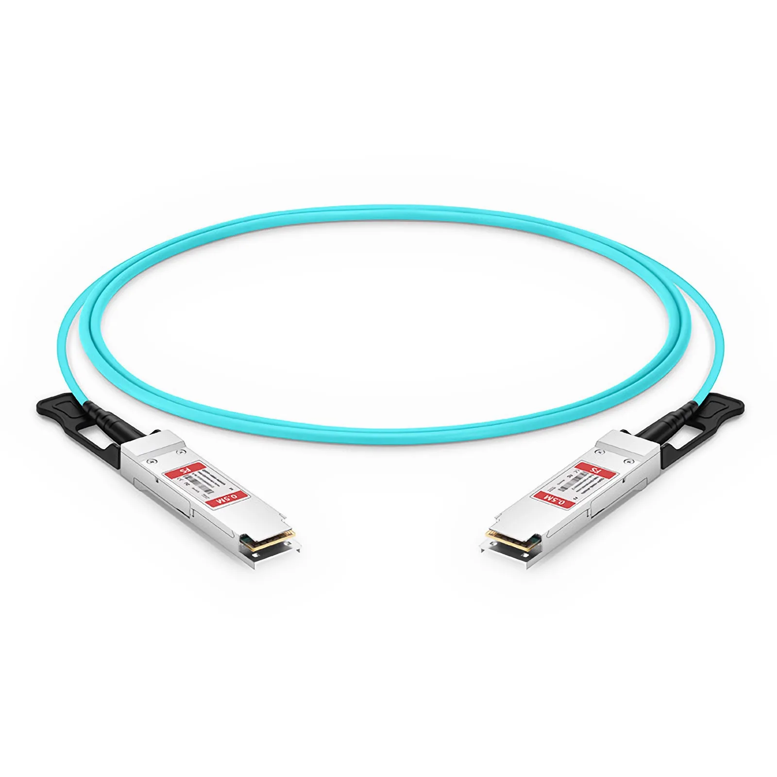 FSスイッチ対応 0.5m（2ft）100G QSFP28 4×25G NRZ アクティブ