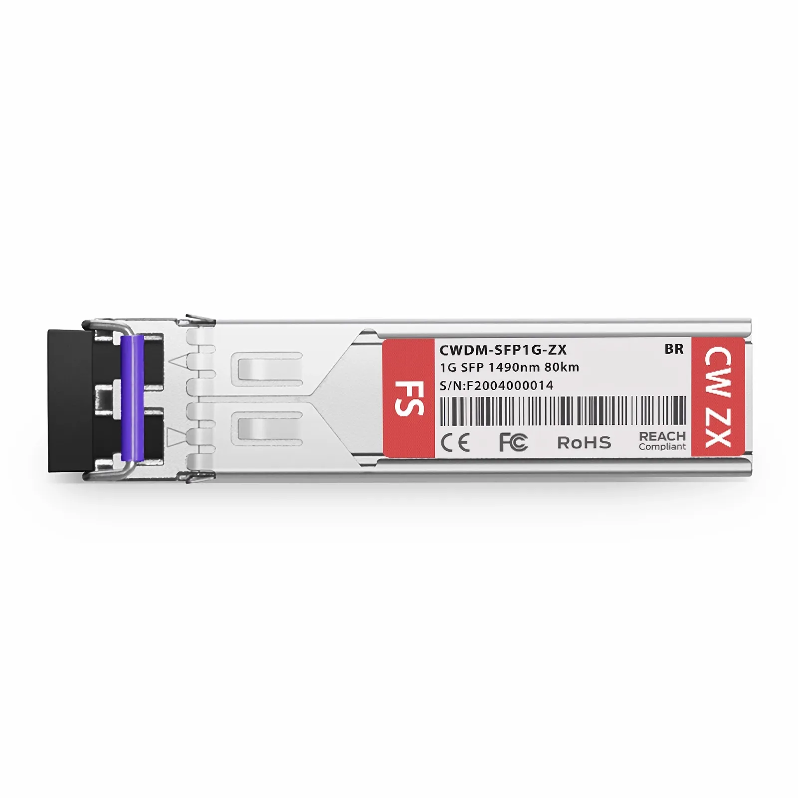 ロー Brocade E1MG-CWDM80-1490 CWDM SFP (mini-GBIC) Transceiver