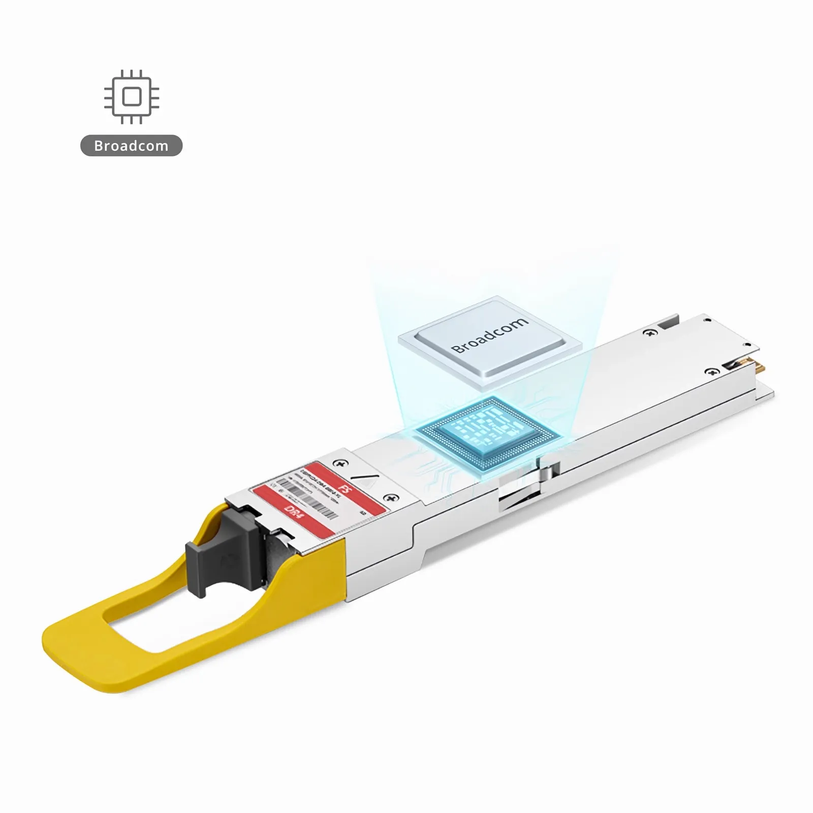 Customized 800GBASE-DR4 OSFP224 RHS/Flat Top 4 x 200G PAM4 1310nm 500m MPO-12/APC SMF Transceiver Module