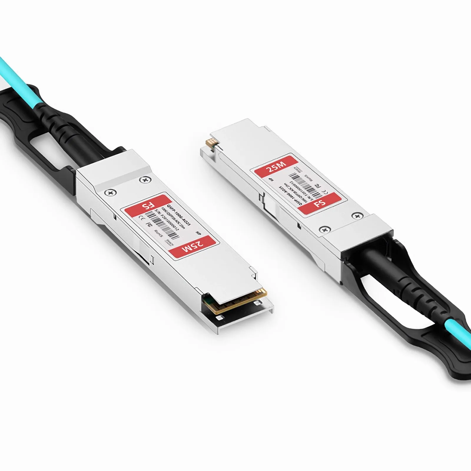 専用ページです(^○^) 25m(82ft) HPE Aruba互換 100G QSFP28アクティブオプティカルケーブル