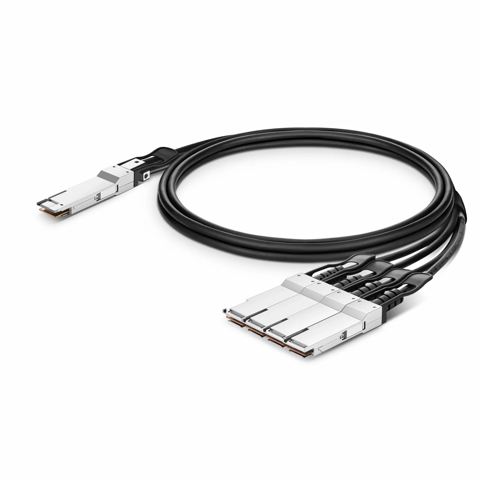 Customized 400G QSFP-DD to 4 x 100G QSFP56 Passive Copper Breakout Cable