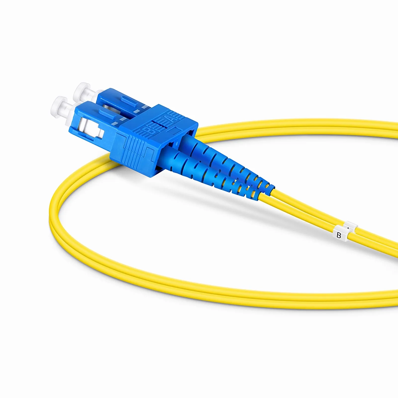 0.5m(1.6ft) LC UPCデュプレックス - SC UPCデュプレックス 光パッチ