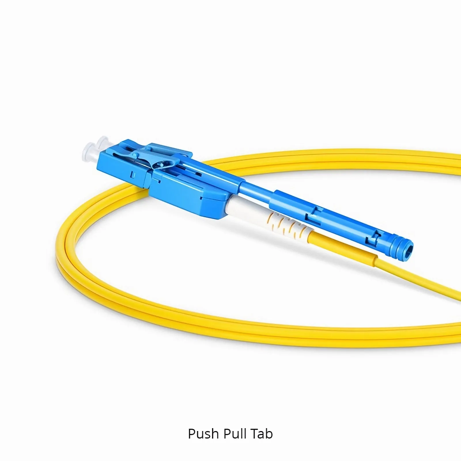 This picture is about Uniboot Duplex 0.2dB IL OS2 Single Mode LC/SC UPC BIF Fiber Optic Patch Cable.