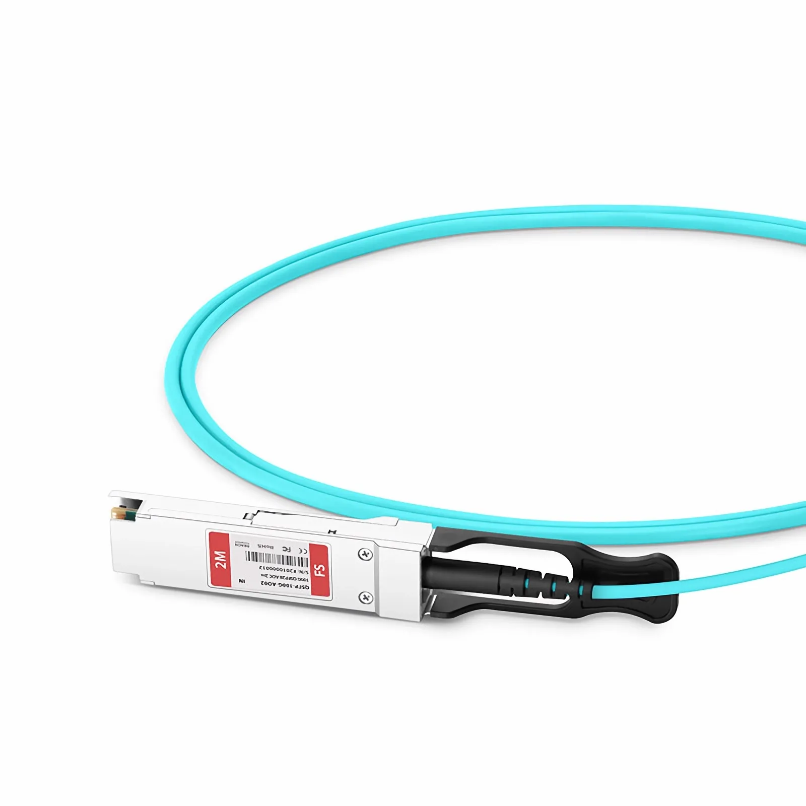 Intel対応 2m(7ft) 100G QSFP28 4×25G NRZ アクティブ光ケーブル - FS