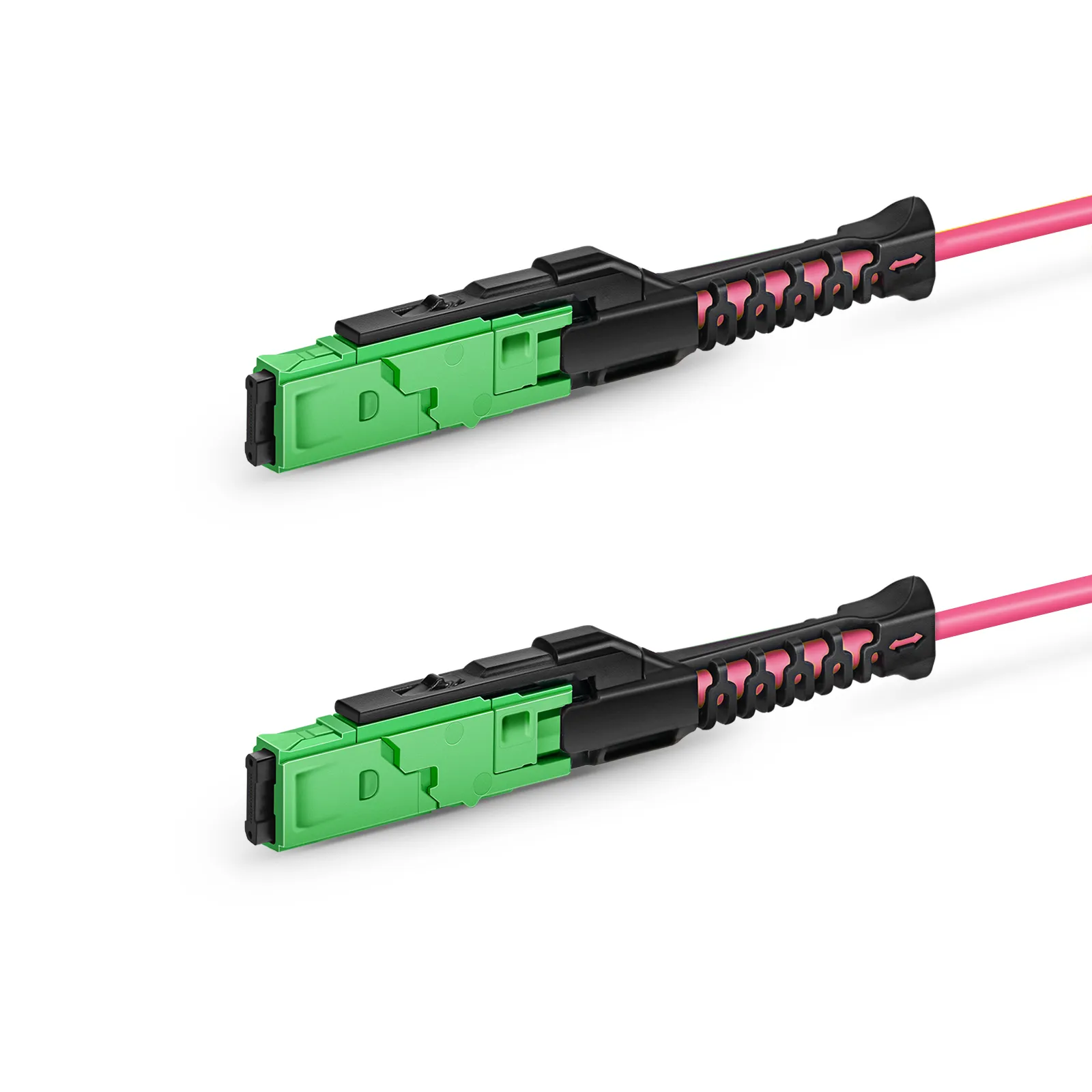 1m (3ft) MMC Jumper, MMC-16 APC (Female) to MMC-16 APC (Female), 16 Fibers, Multimode (OM4), Plenum (OFNP), 0.35dB Max, Jumper Polarity, Magenta