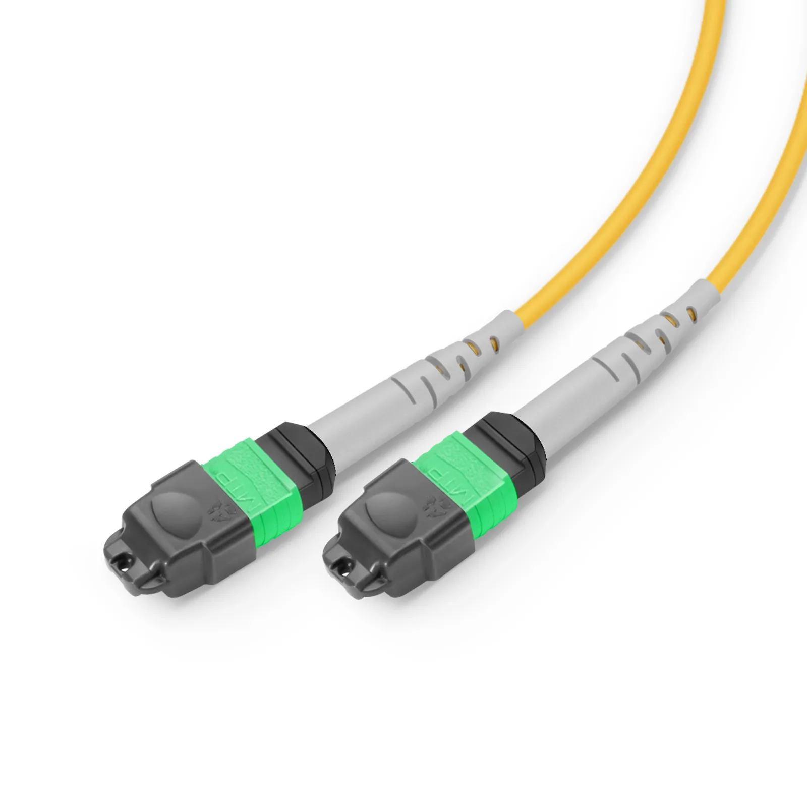 1m (3ft) MMC Breakout Cable, MMC-16 APC (Female) to 2 x MTP&reg;-8 APC (Female), 16 Fibers, Single Mode (OS2), Plenum (OFNP), 0.35dB Max, Jumper Polarity, Yellow