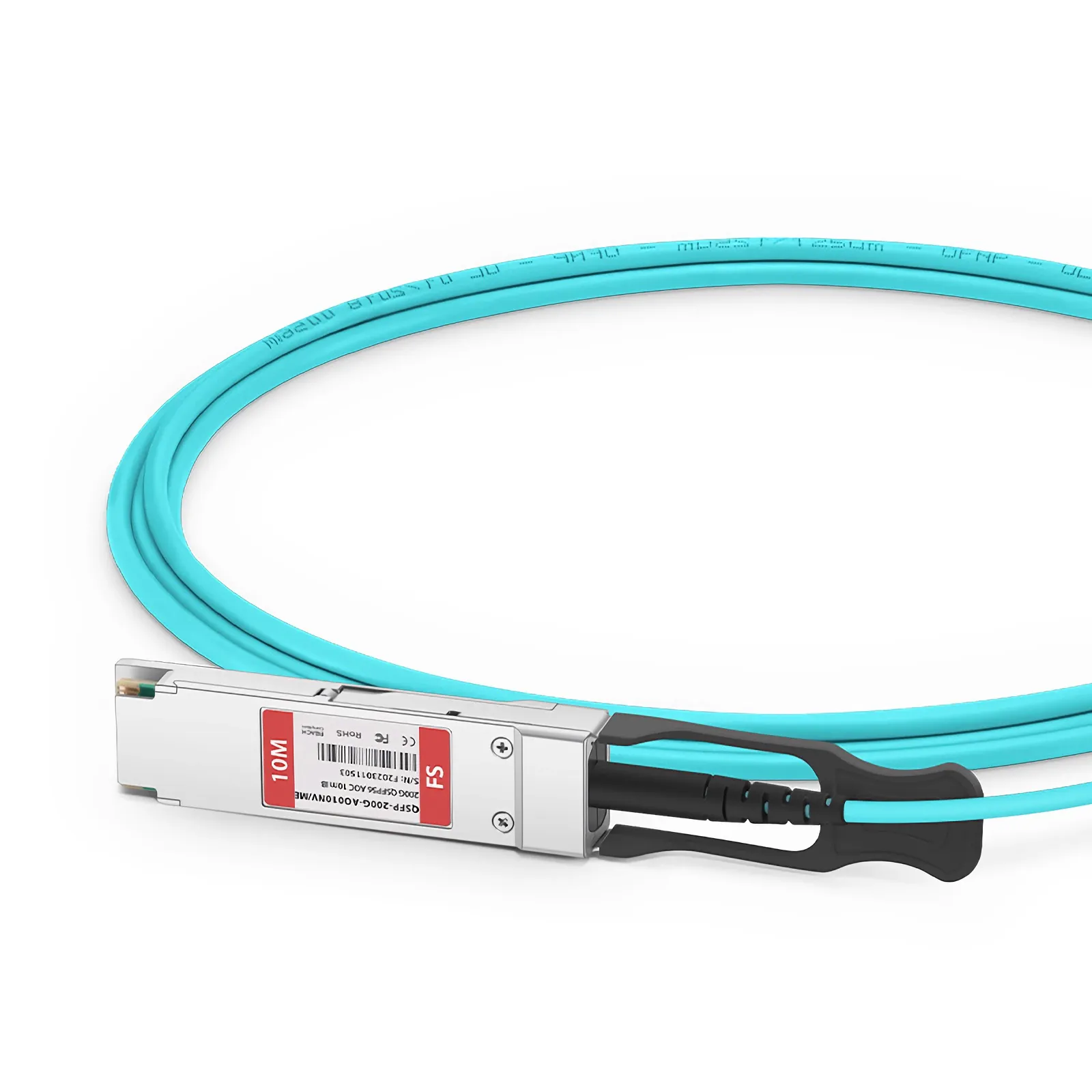 10m (33ft) NVIDIA/Mellanox MFS1S00-H010V Compatible 200G QSFP56 4