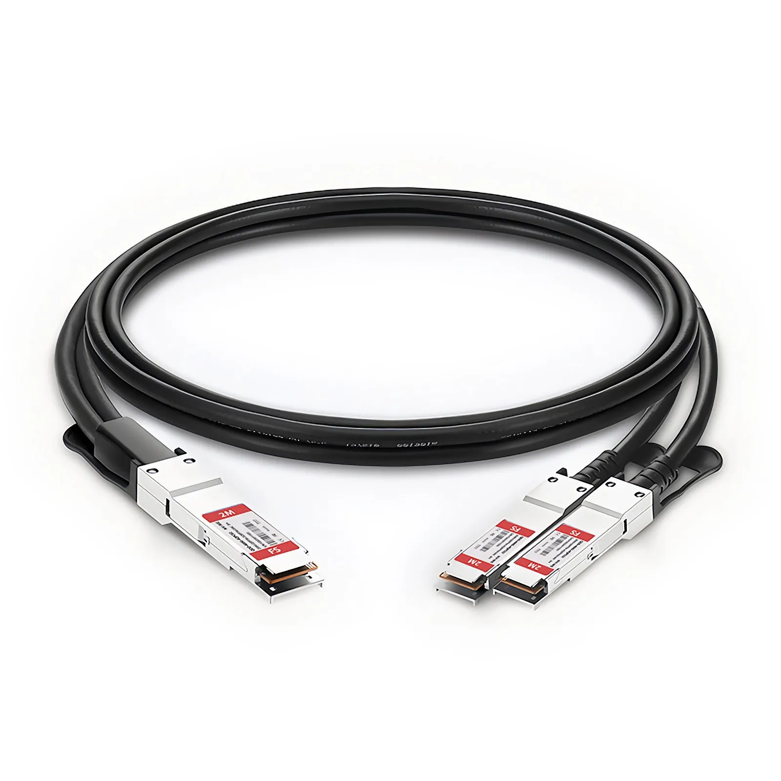 2m (7ft) NVIDIA/Mellanox MCP7H50-V002R26 Compatible 200G QSFP56 4 x 50G PAM4 to 2 x 100G QSFP56 2 x 50G PAM4 Ethernet Passive Copper Breakout Cable