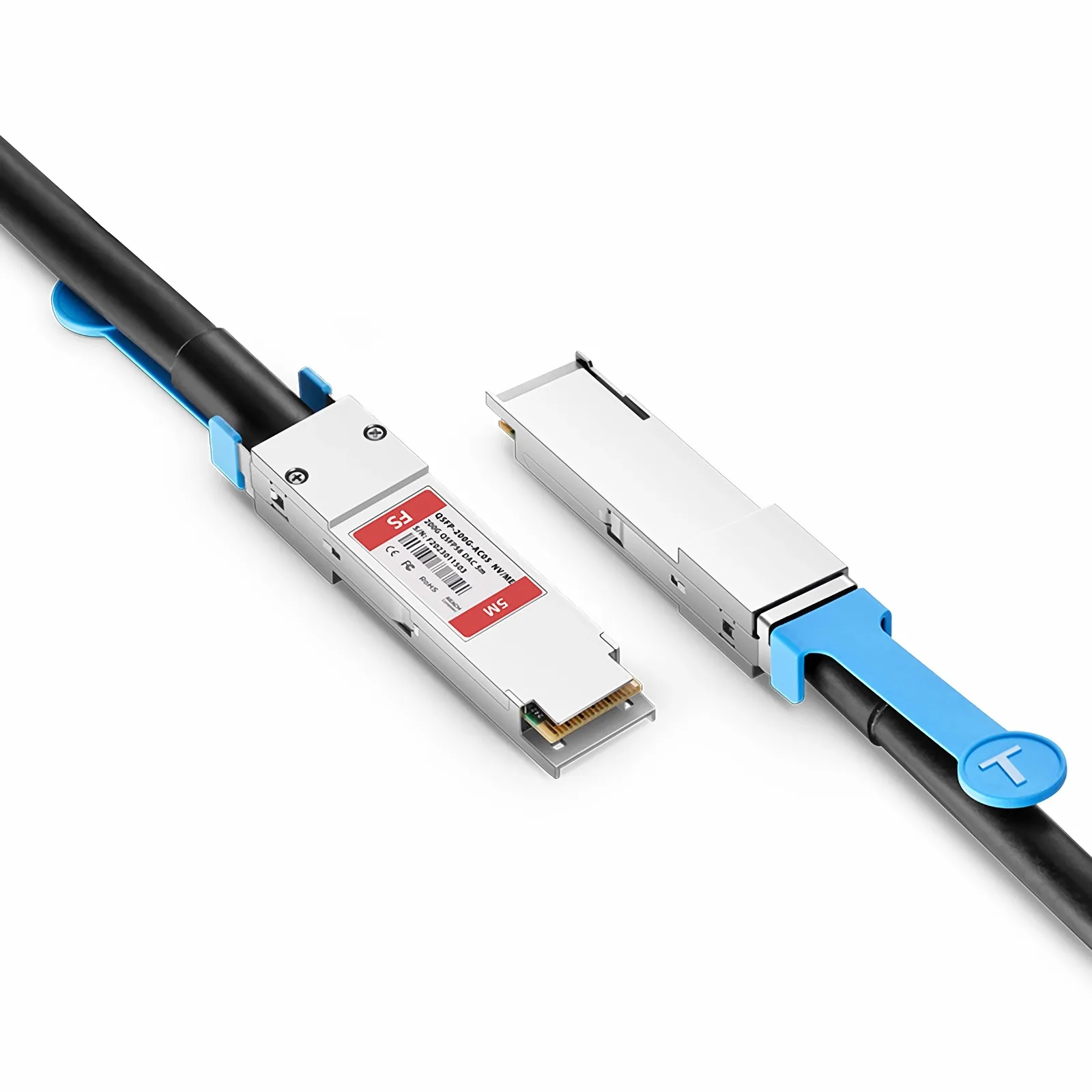 5m (16ft) NVIDIA/Mellanox MCA1J00-H005E Compatible 200G QSFP56 4 x 50G PAM4 Ethernet Active Copper Twinax Cable