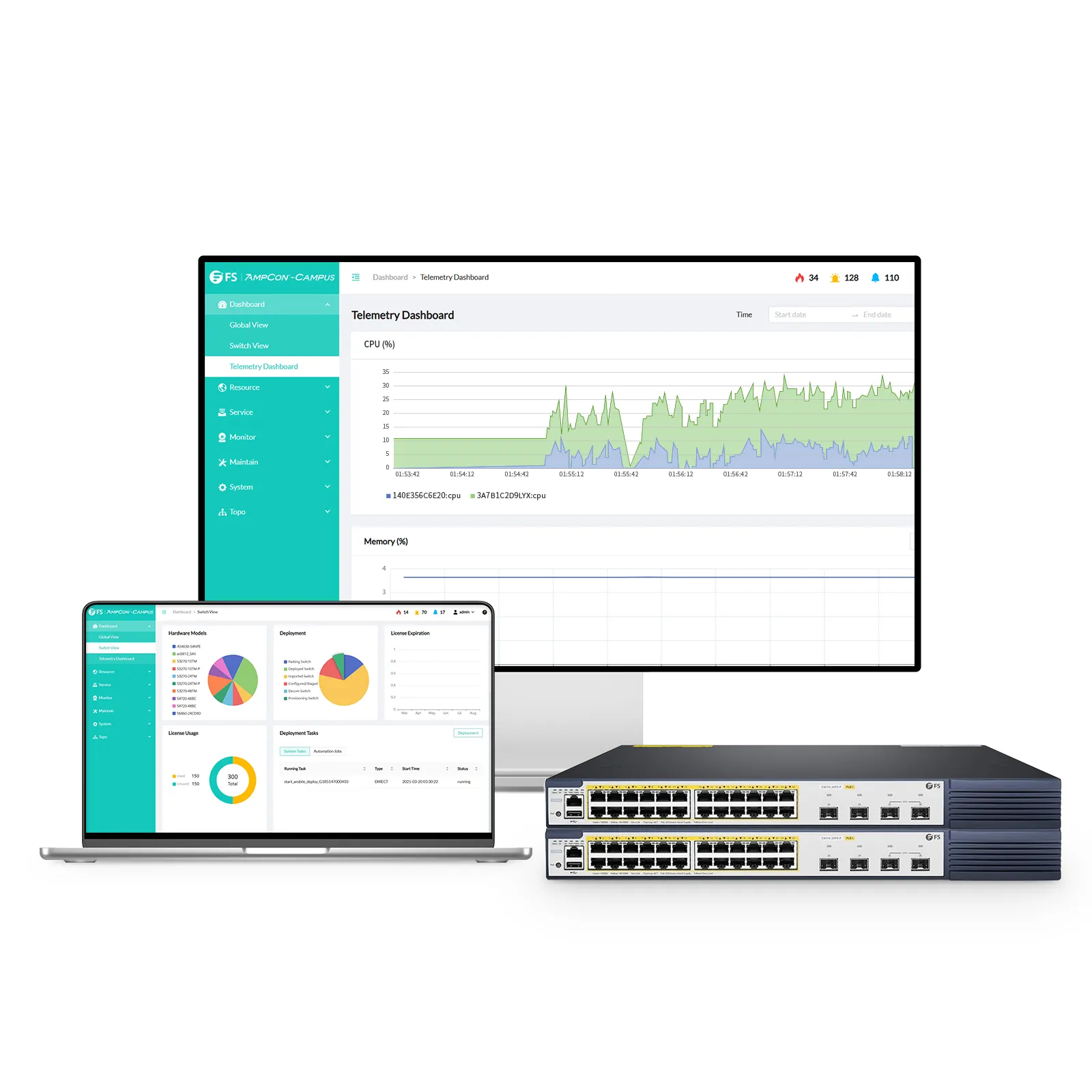 この写真はS3410-24TS-Pに関するものです。