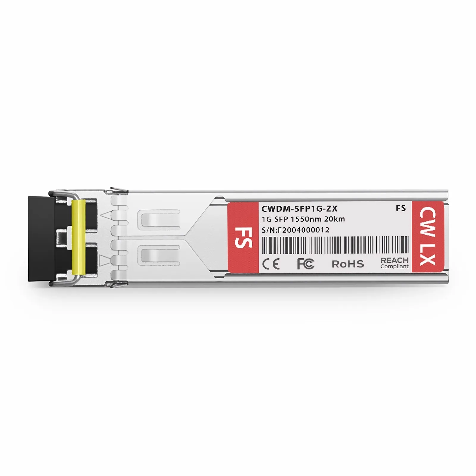 F FS 1000BASE-CWDM SFP (mini-GBIC) 1550nm 20km Transceiver - FS.com