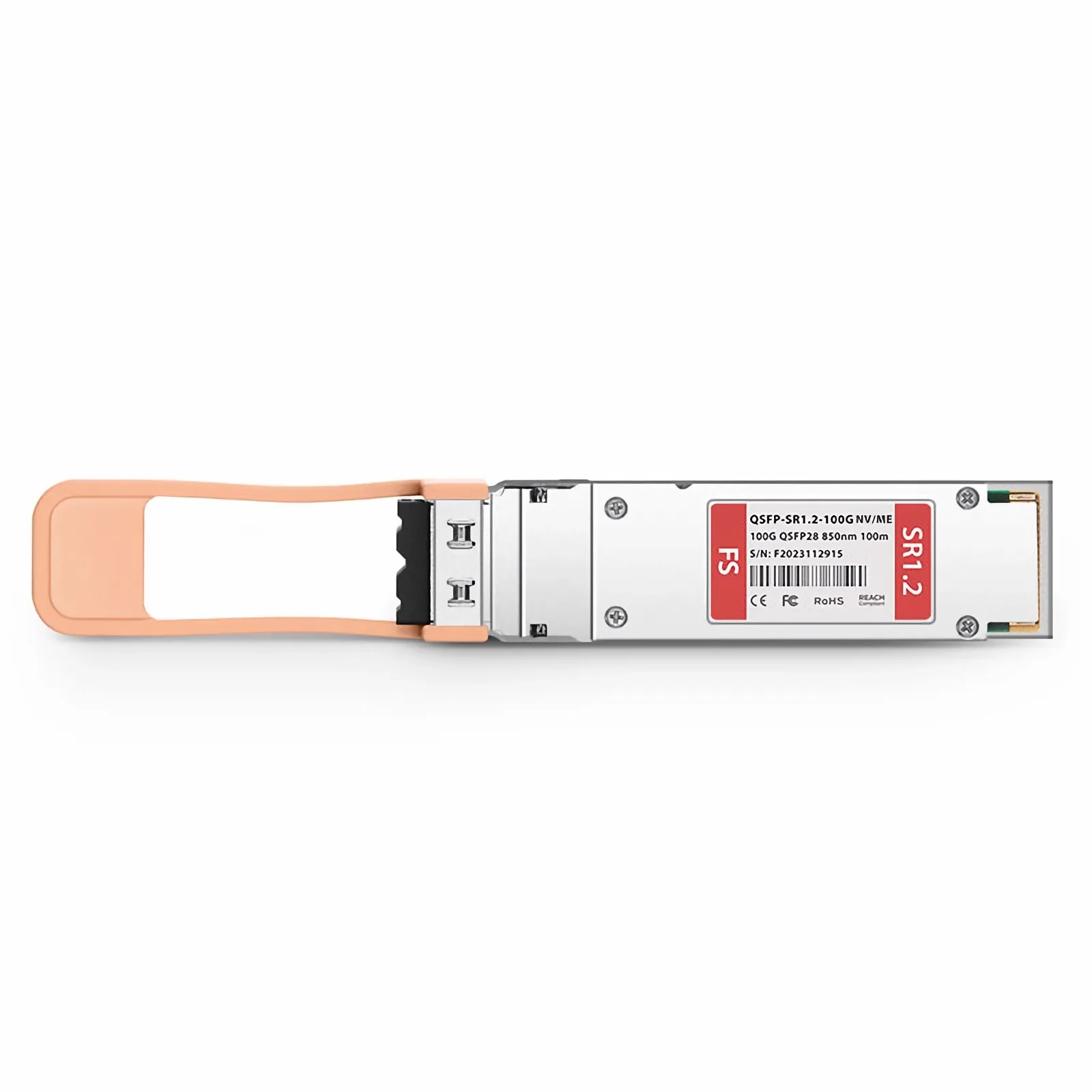 NVIDIA/Mellanox対応 100GBASE-SR1.2 QSFP28 BiDi 4 x 25G NRZ 850