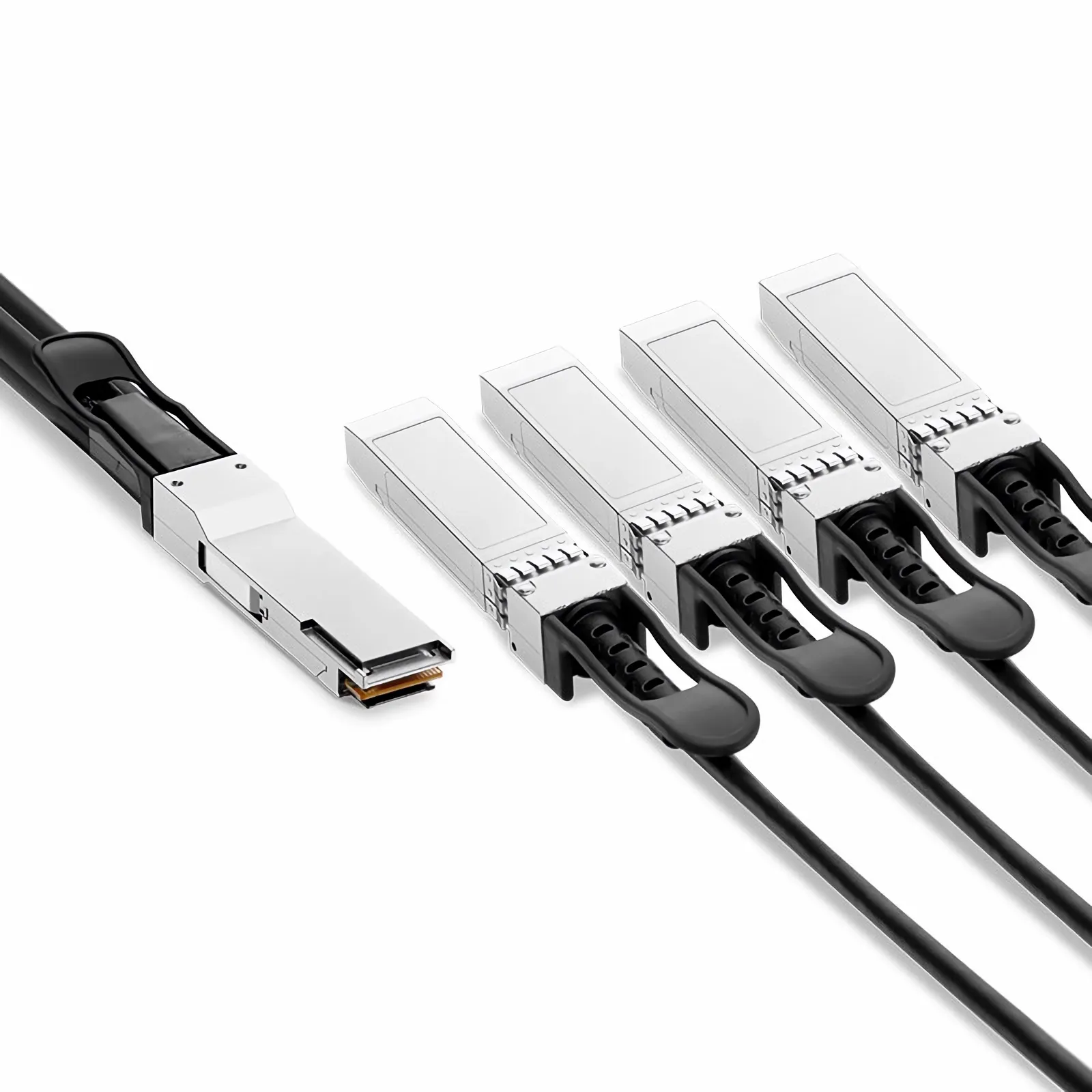 3m (10ft) Generic Compatible 200G QSFP56 4 x 50G PAM4 to 4 x 50G SFP56 50G PAM4 Passive Copper Breakout Cable