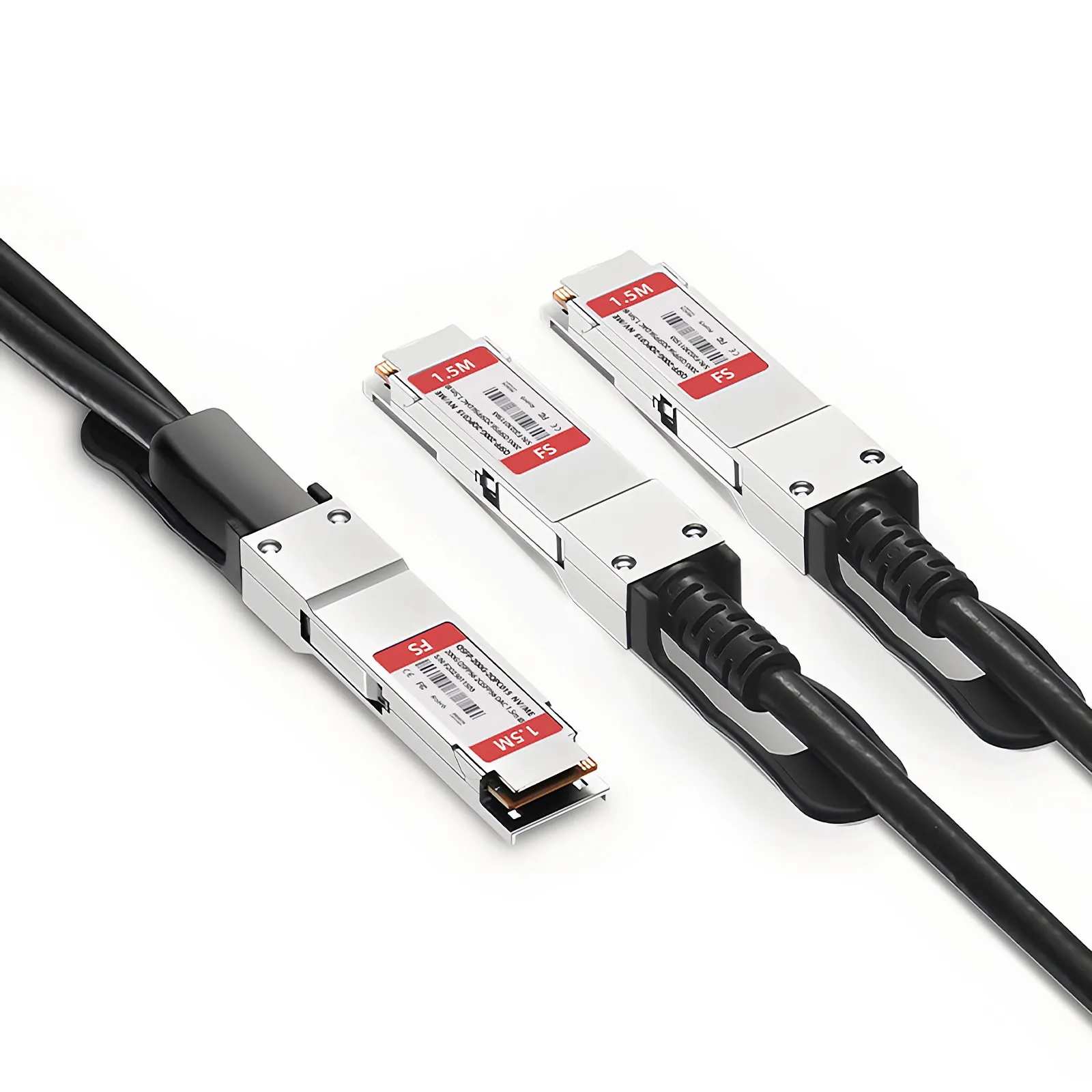 1.5m (5ft) NVIDIA/Mellanox MCP7H50-H01AR30 Compatible 200G QSFP56 4 x 50G PAM4 to 2 x 100G QSFP56 2 x 50G PAM4 InfiniBand HDR Passive Copper Breakout Cable