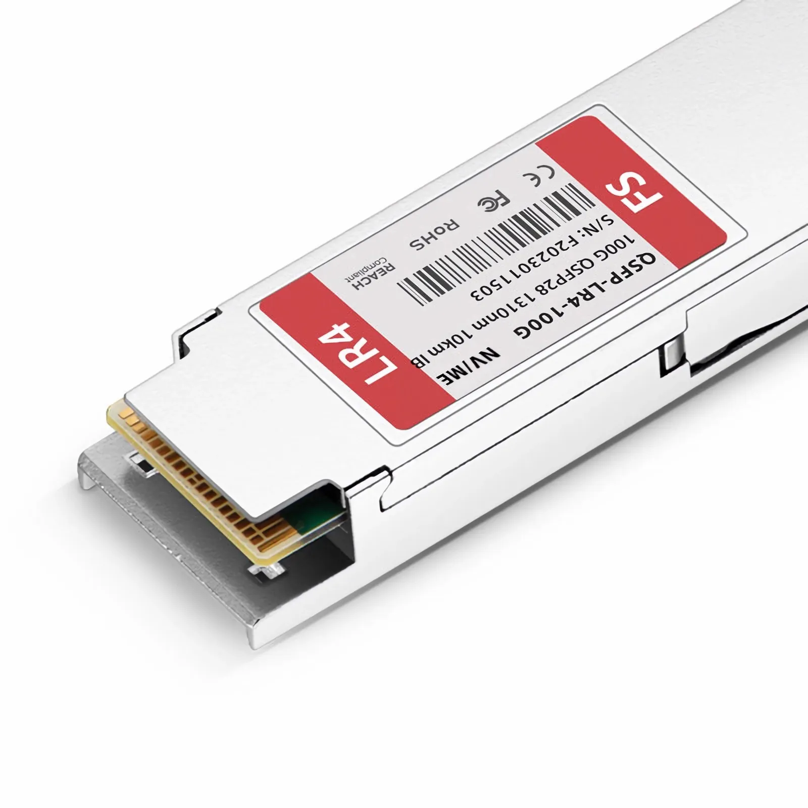 NVIDIA/Mellanox MMA1L10-CR Compatible 100G LR4 QSFP28 4 x 25G NRZ 1310nm 10km Duplex LC/UPC SMF InfiniBand EDR Transceiver Module