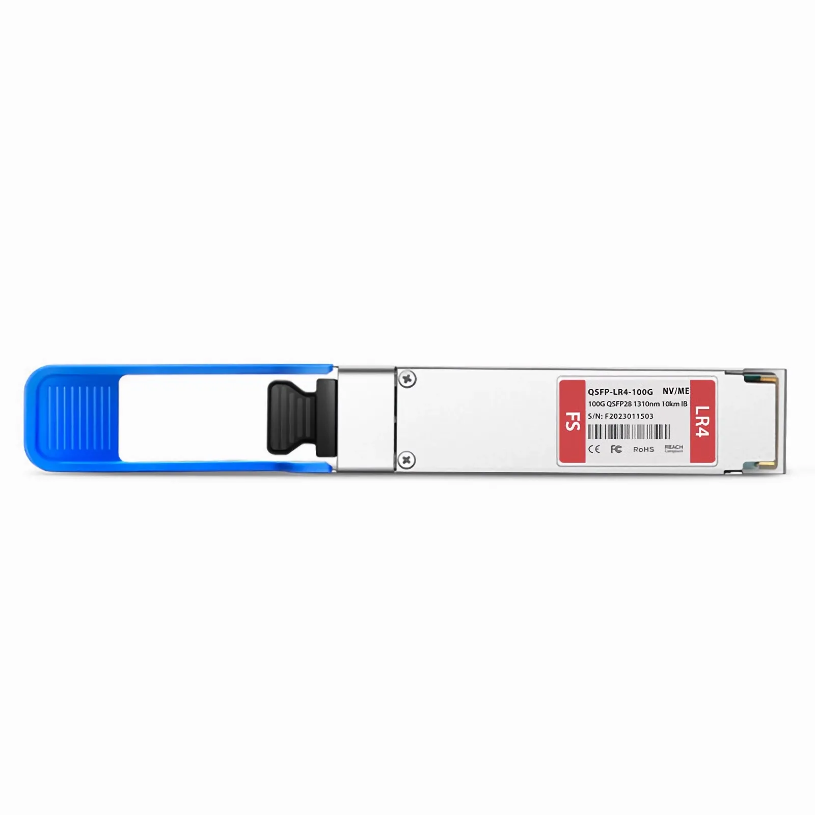 NVIDIA/Mellanox MMA1L10-CR Compatible 100G LR4 QSFP28 4 x 25G NRZ 1310nm 10km Duplex LC/UPC SMF InfiniBand EDR Transceiver Module