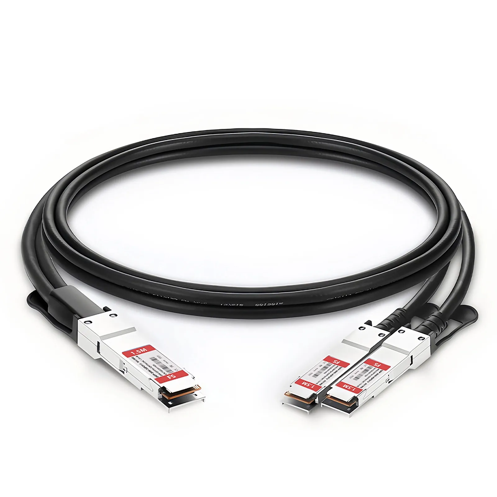 1.5m (5ft) NVIDIA/Mellanox MCP7H50-H01AR30 Compatible 200G QSFP56 4 x 50G PAM4 to 2 x 100G QSFP56 2 x 50G PAM4 InfiniBand HDR Passive Copper Breakout Cable