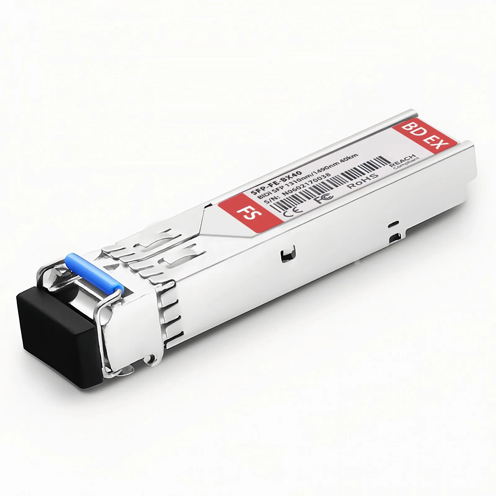 Customized 100BASE-BX-U SFP BiDi 1310nm-TX/1490nm-RX 40km Simplex LC/SC SMF Transceiver Module