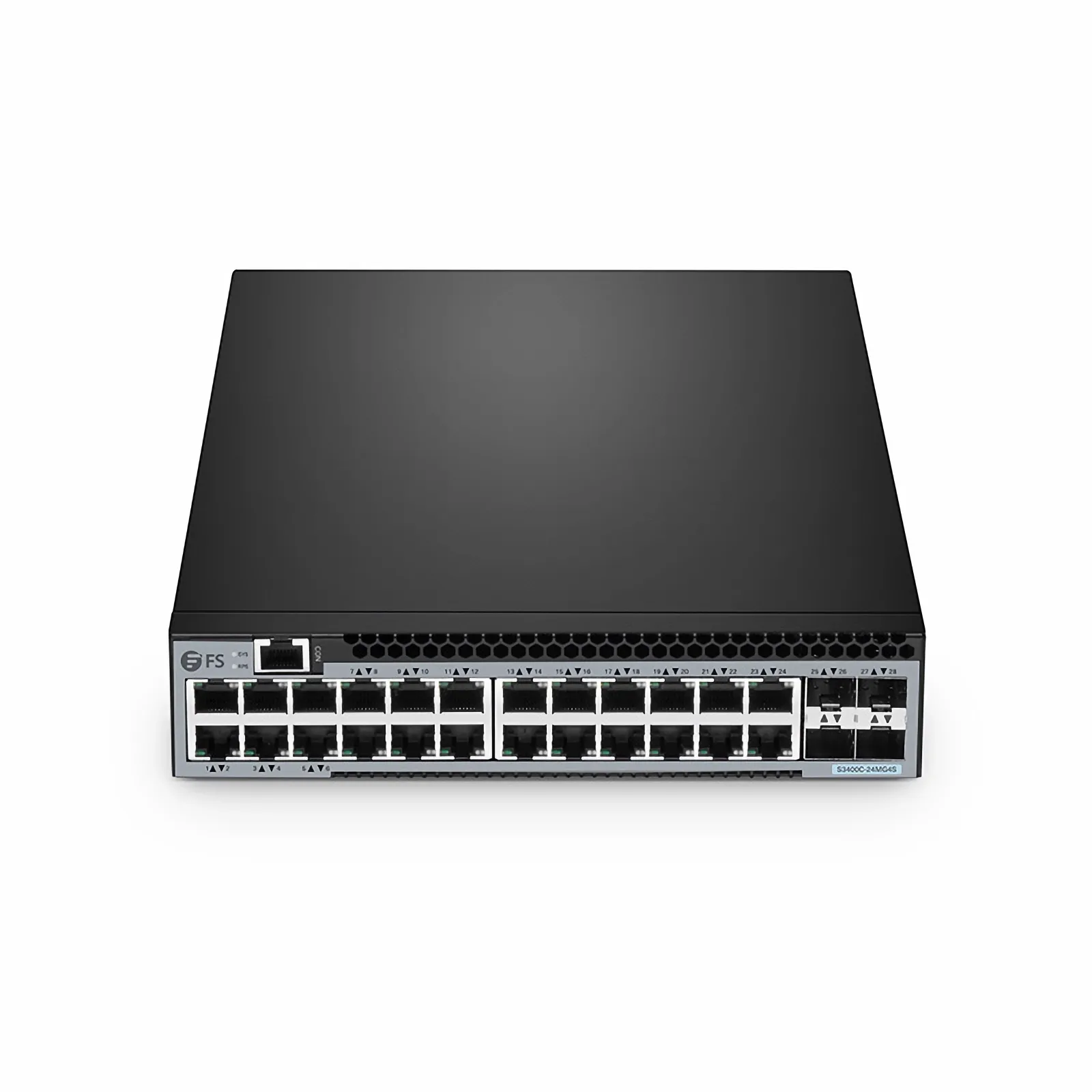 S3400C-24MG4S 24ポート イーサネットL2+コンパクトなハーフ幅スイッチ