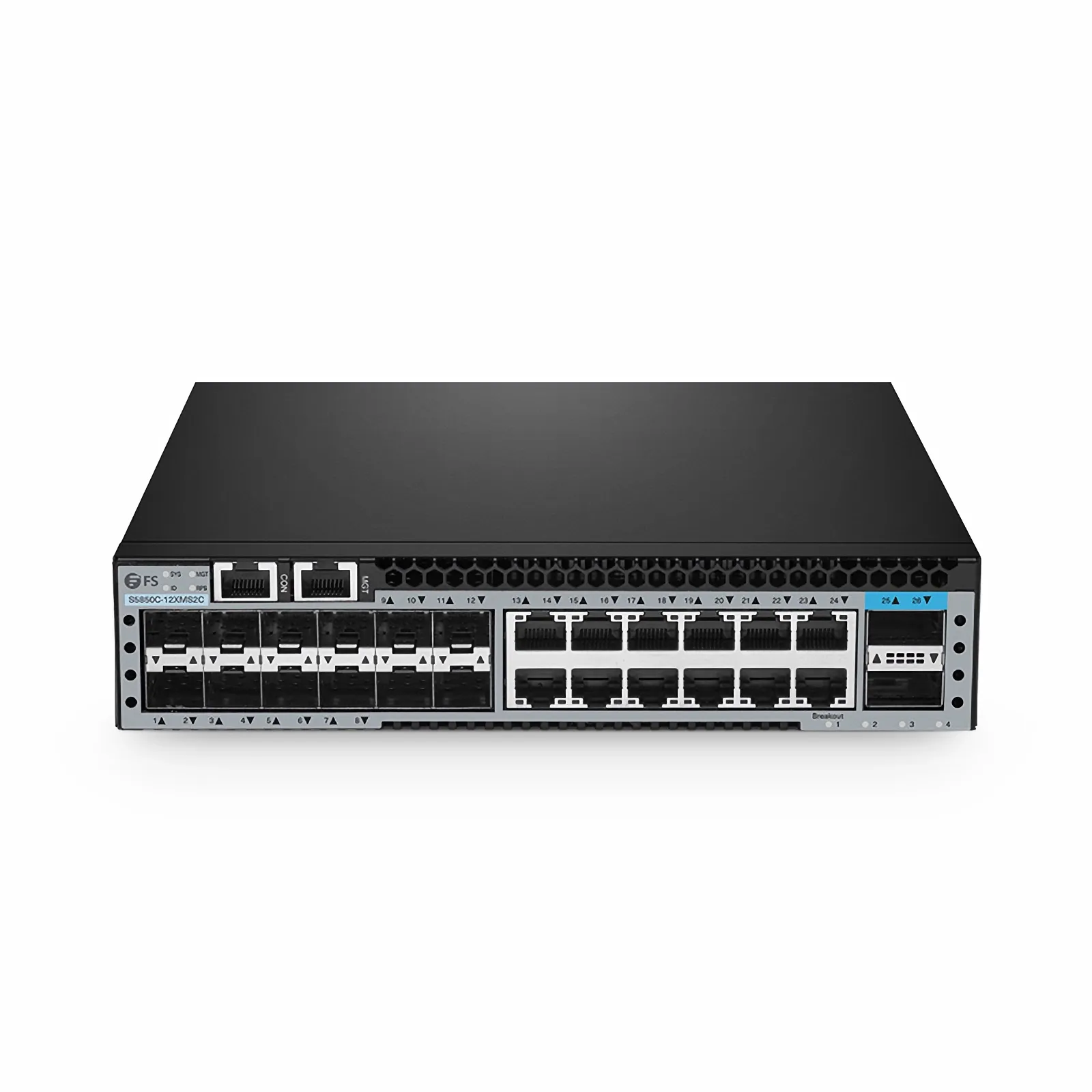 S5850C-12XMS2C、12ポート イーサネットL3ハーフサイズスイッチ、12 x